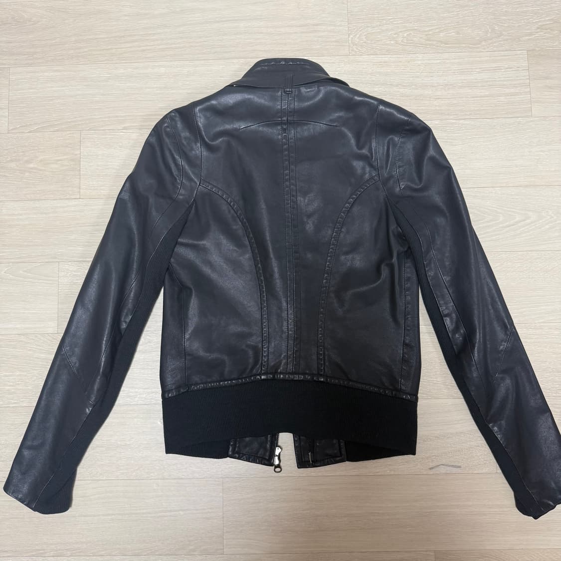 [system] black lambskin leather jacket 상품이미지5
