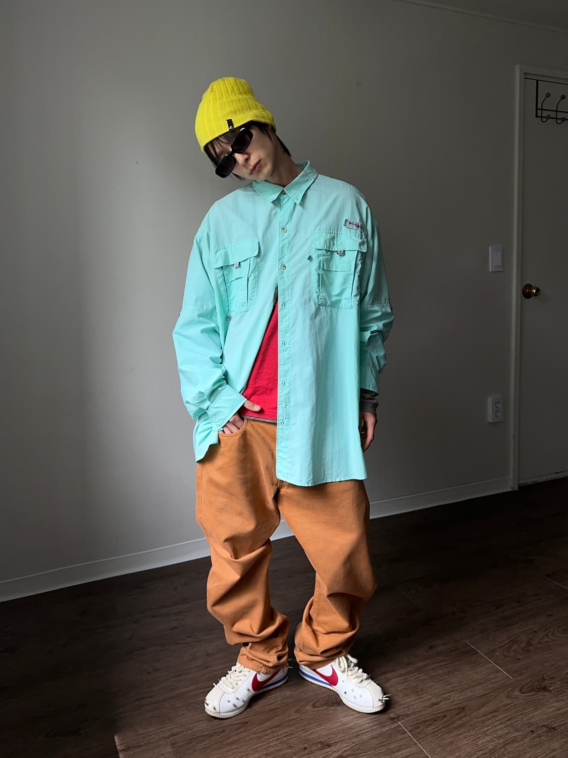 Columbia PFG 비비드 슈퍼오버 나일론 셔츠 상품이미지1