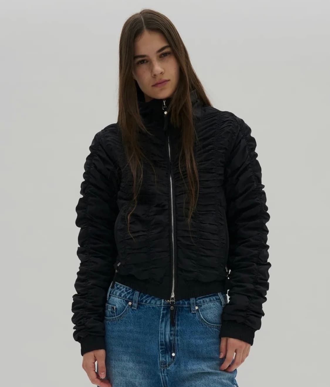 파르티멘토우먼 3M 셔링 트랙 자켓 상품이미지1