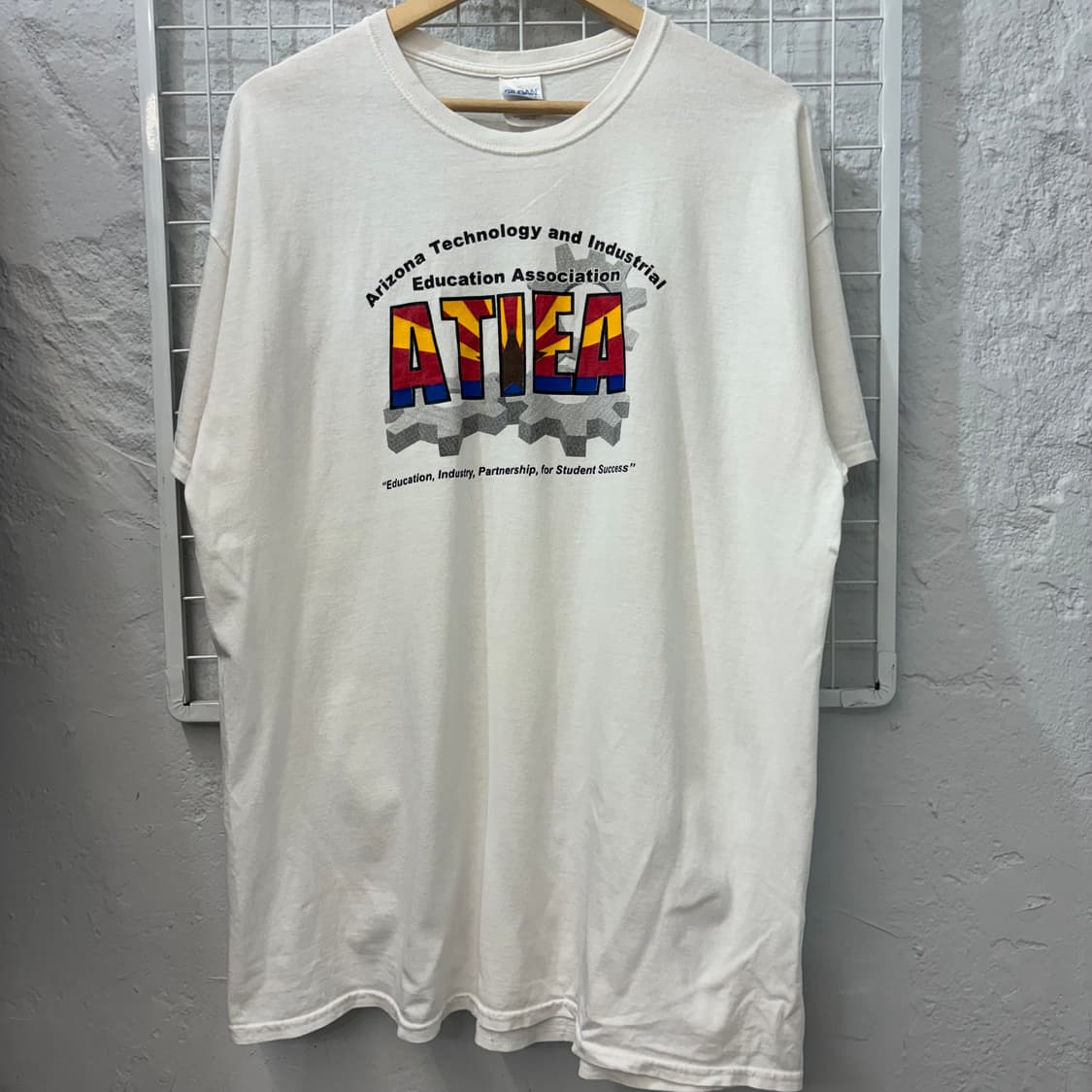 길단 빈티지 ATIEA 프린팅 로고 반팔 티셔츠 XL 상품이미지1
