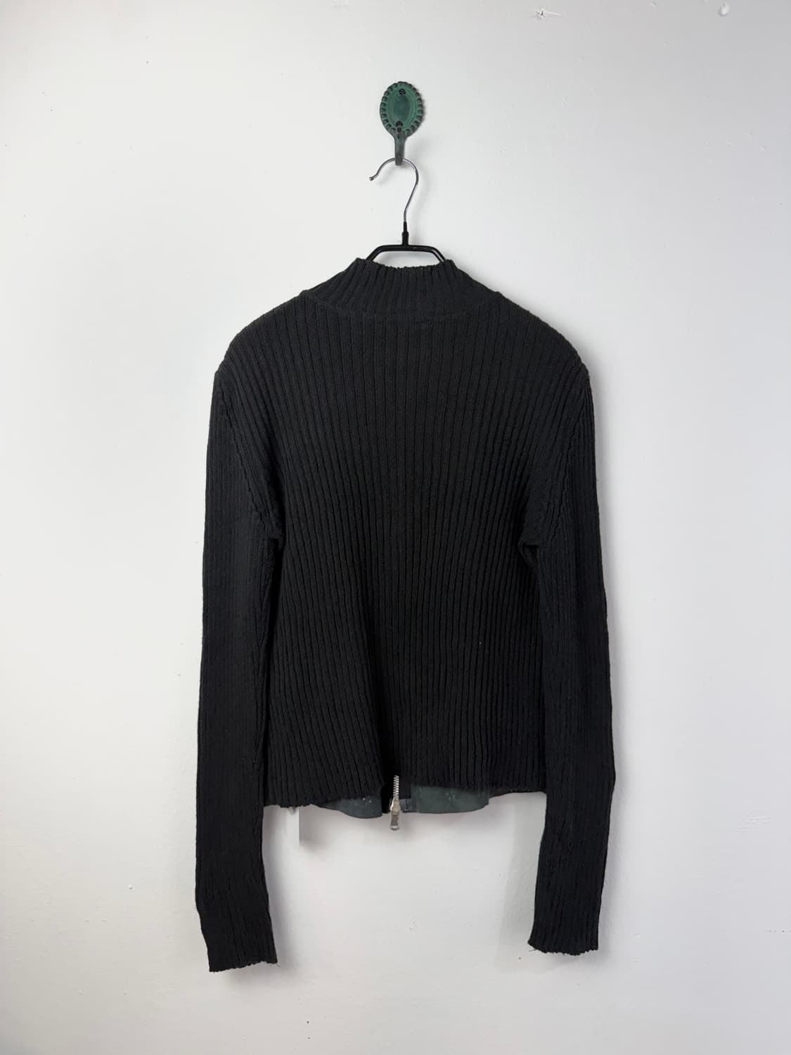 SFIZIO ITALY 스터드 트리밍 하이브리드 니트 자켓 상품이미지3