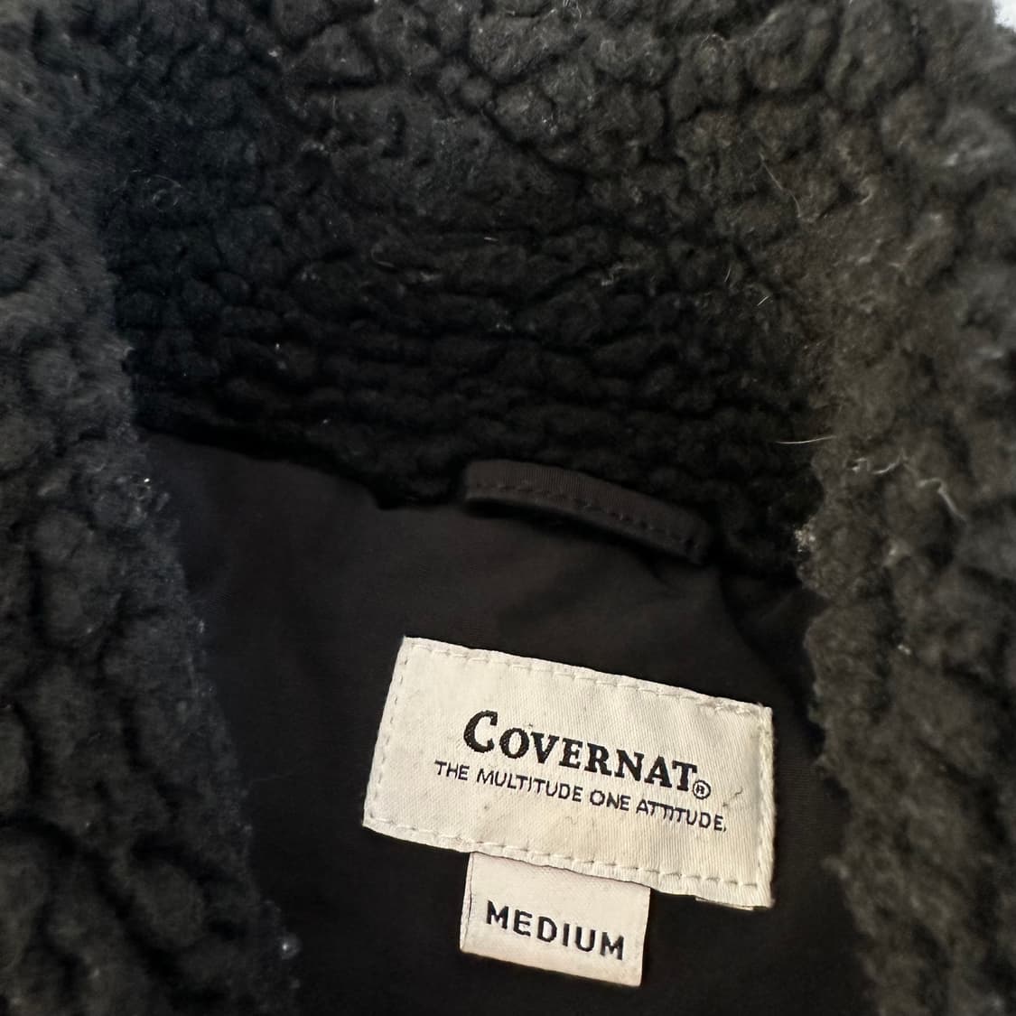 M 커버낫 블랙 뽀글이 후리스자켓 상품이미지6