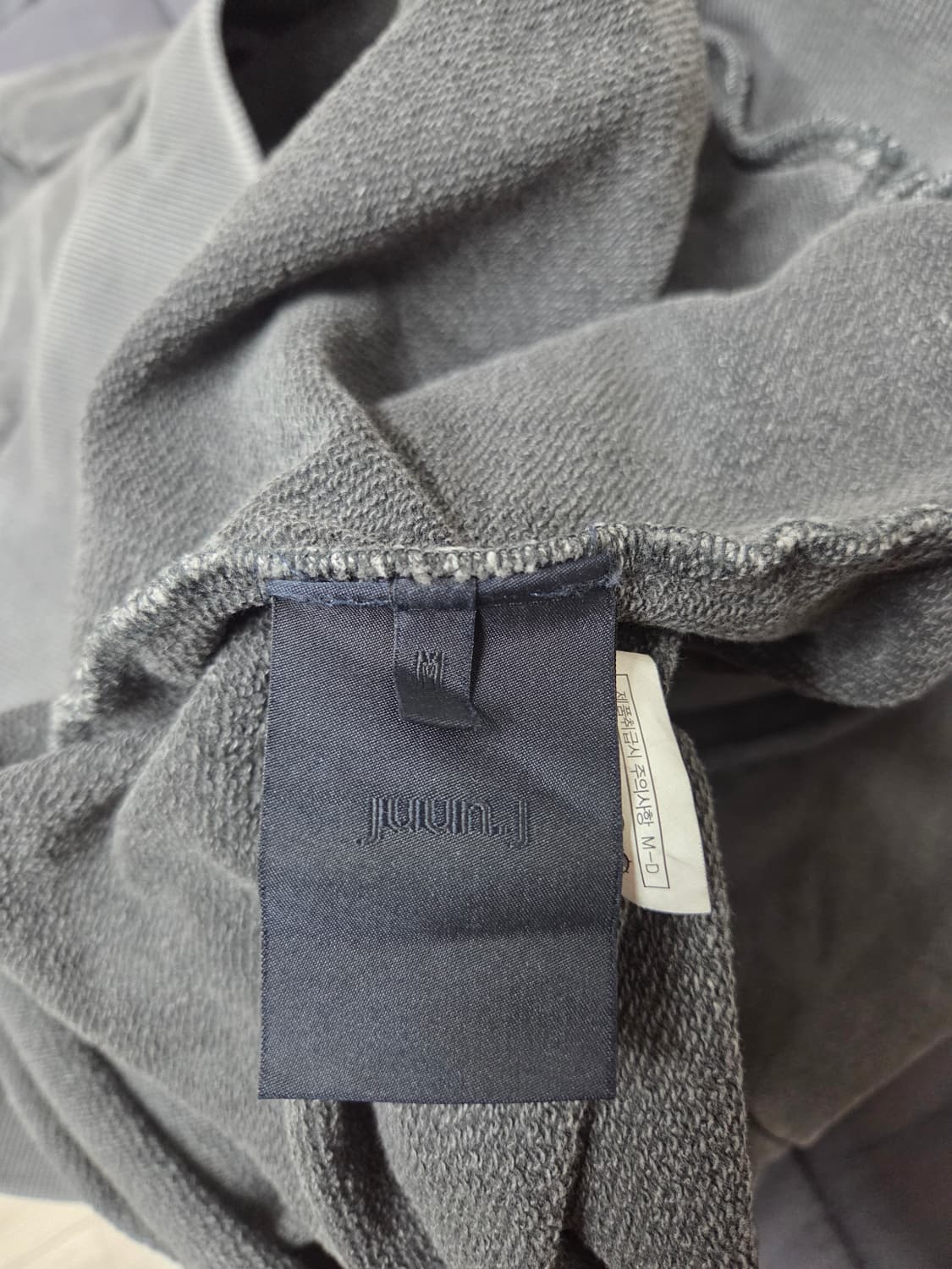 준지 21FW 가먼트 다잉 피그먼트 후드티 상품이미지3