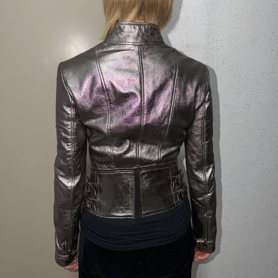 돌체앤가바나 메탈릭 레더 자켓 상품이미지3