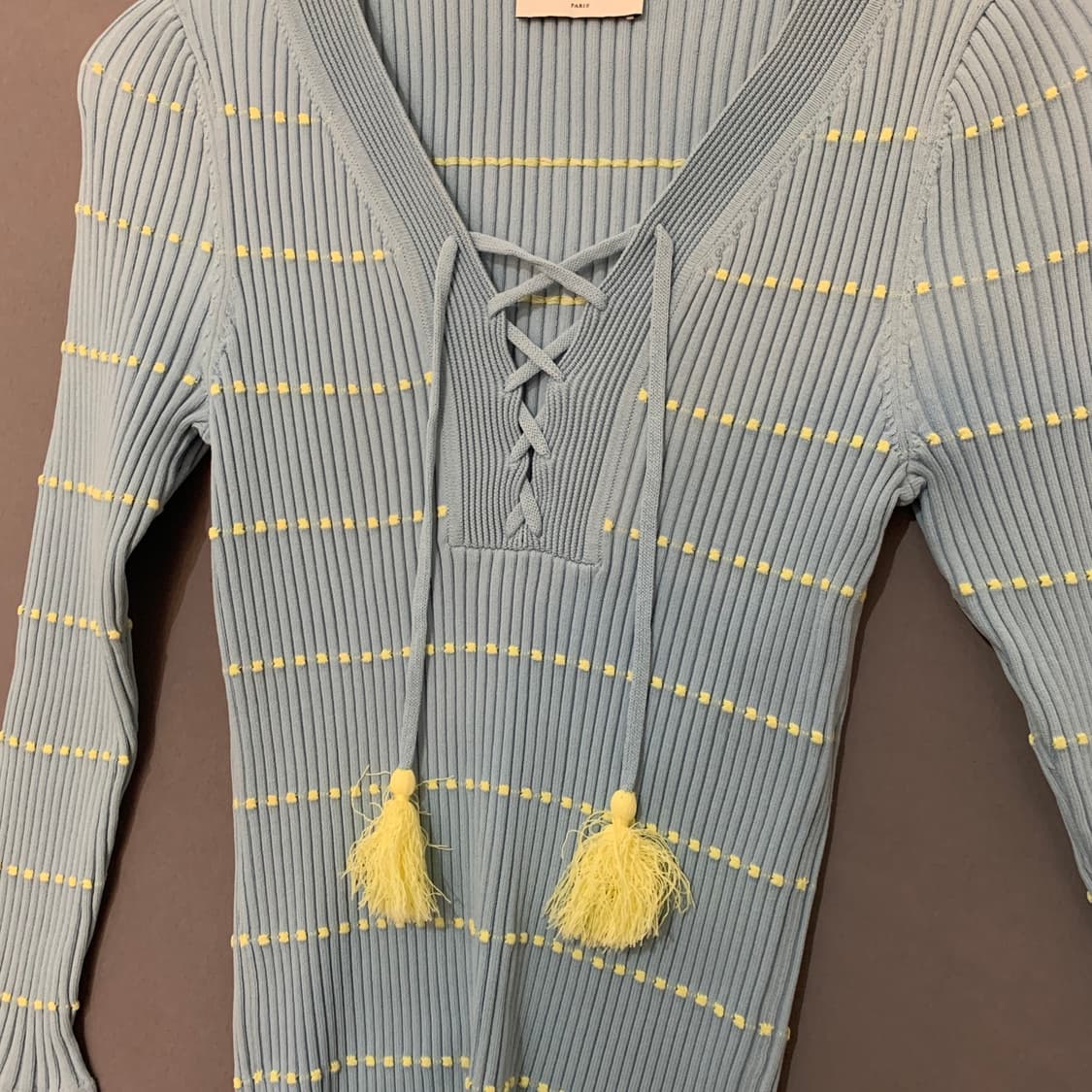 1 SANDRO 산드로 스트랩 테슬 골지 니트 상품이미지4