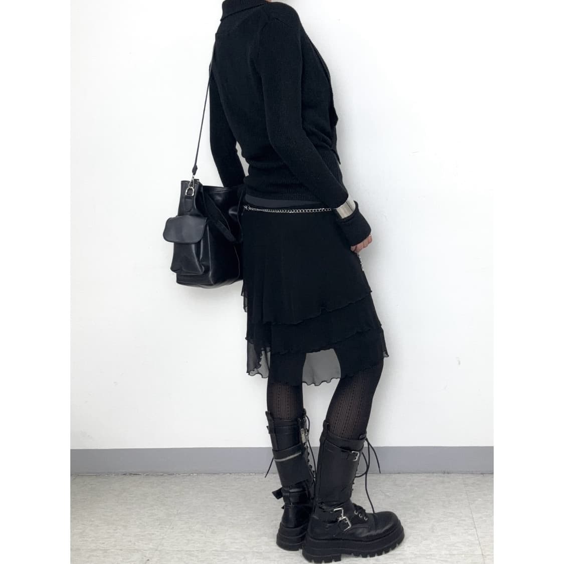 빈티지 블랙 니트 상품이미지4