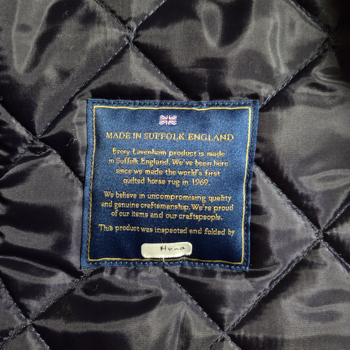 [M(38)] 라벤햄 레이돈 퀼팅자켓 네이비 / 퀄팅 상품이미지6