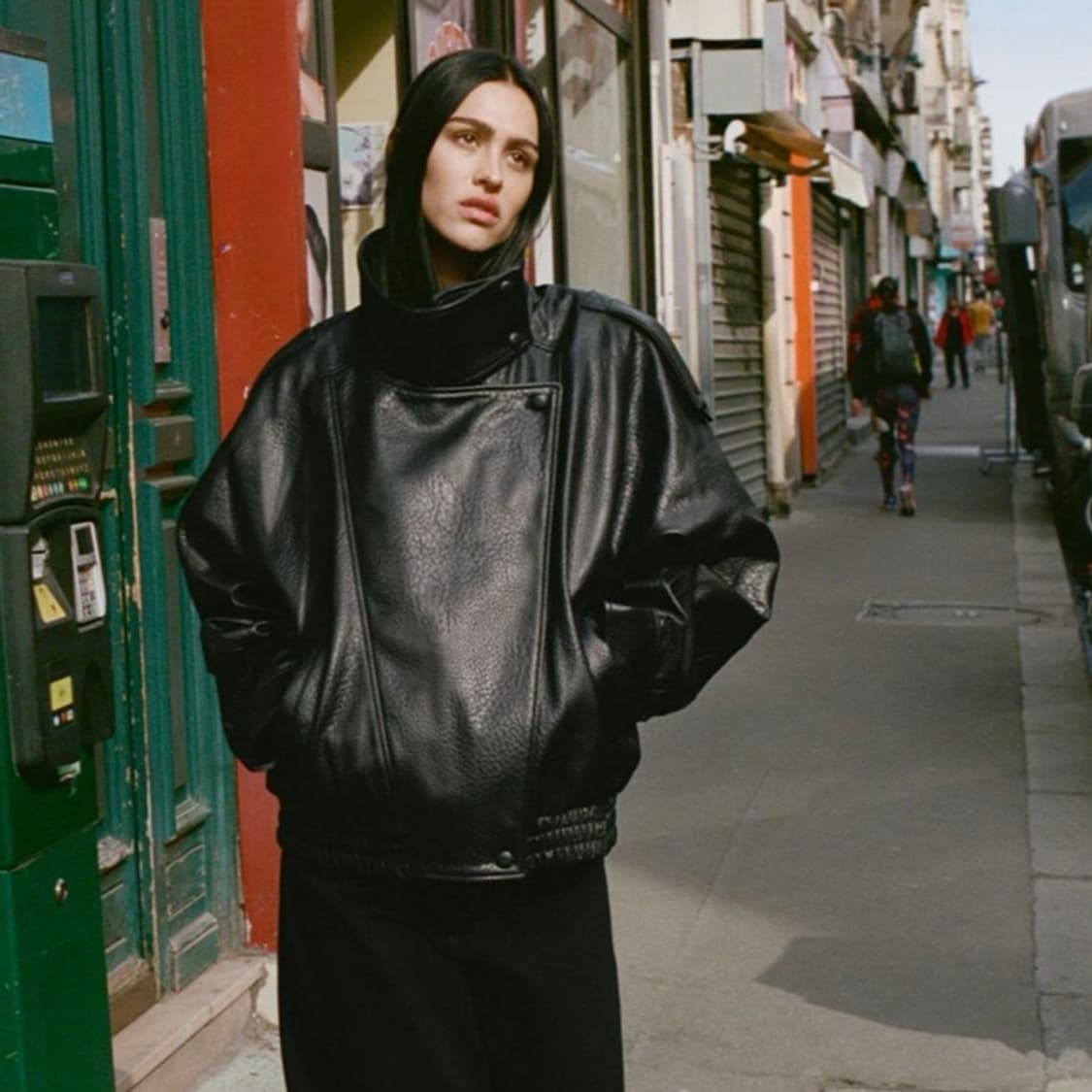 ZARA 자라 페이크 레더 점퍼 상품이미지1