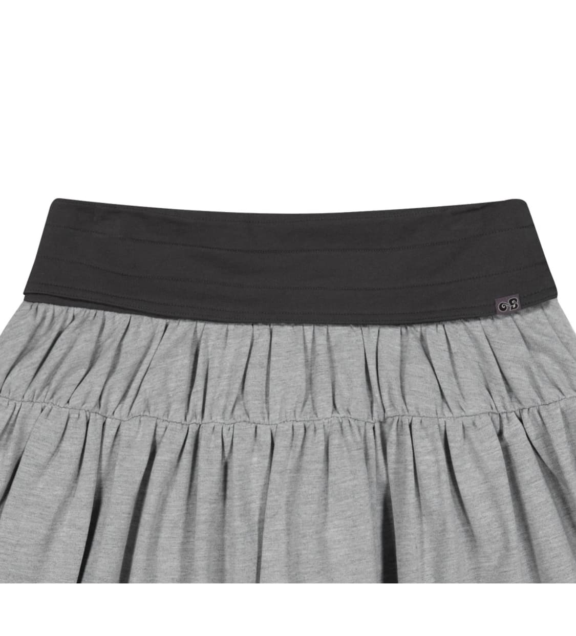 코이세이오 브라이스돌 폴딩 셔링 스커트 멜란지 그레이 상품이미지2