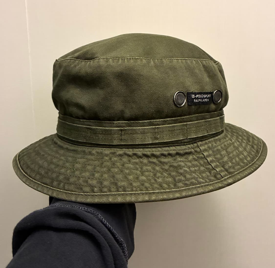 90s POLO SPORT 폴로스포츠 US 빈티지 밀리터리 버킷햇 상품이미지1