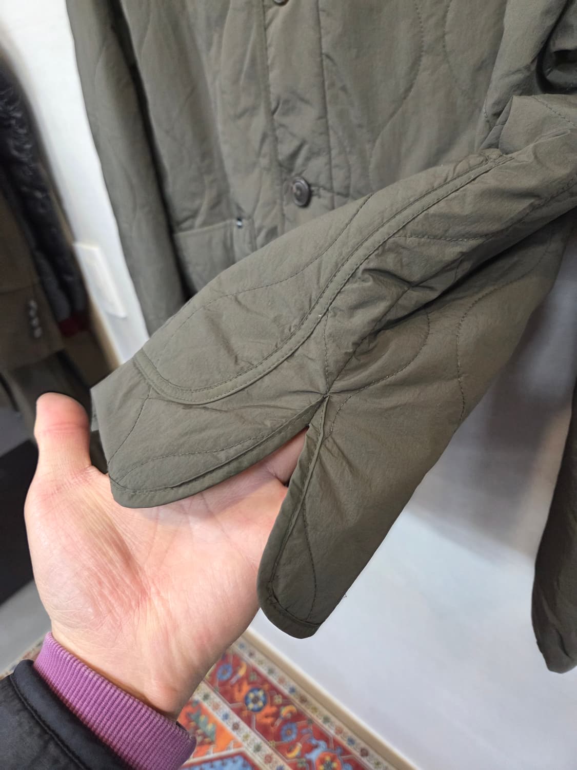 커버낫 숏 퀄팅 깔깔이 자켓 m 상품이미지5