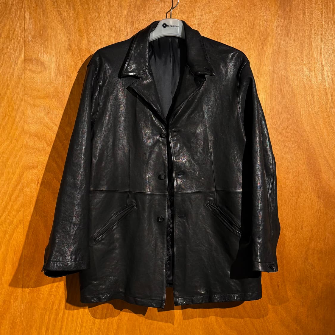 유스 워시드 레더 자켓 M 상품이미지2