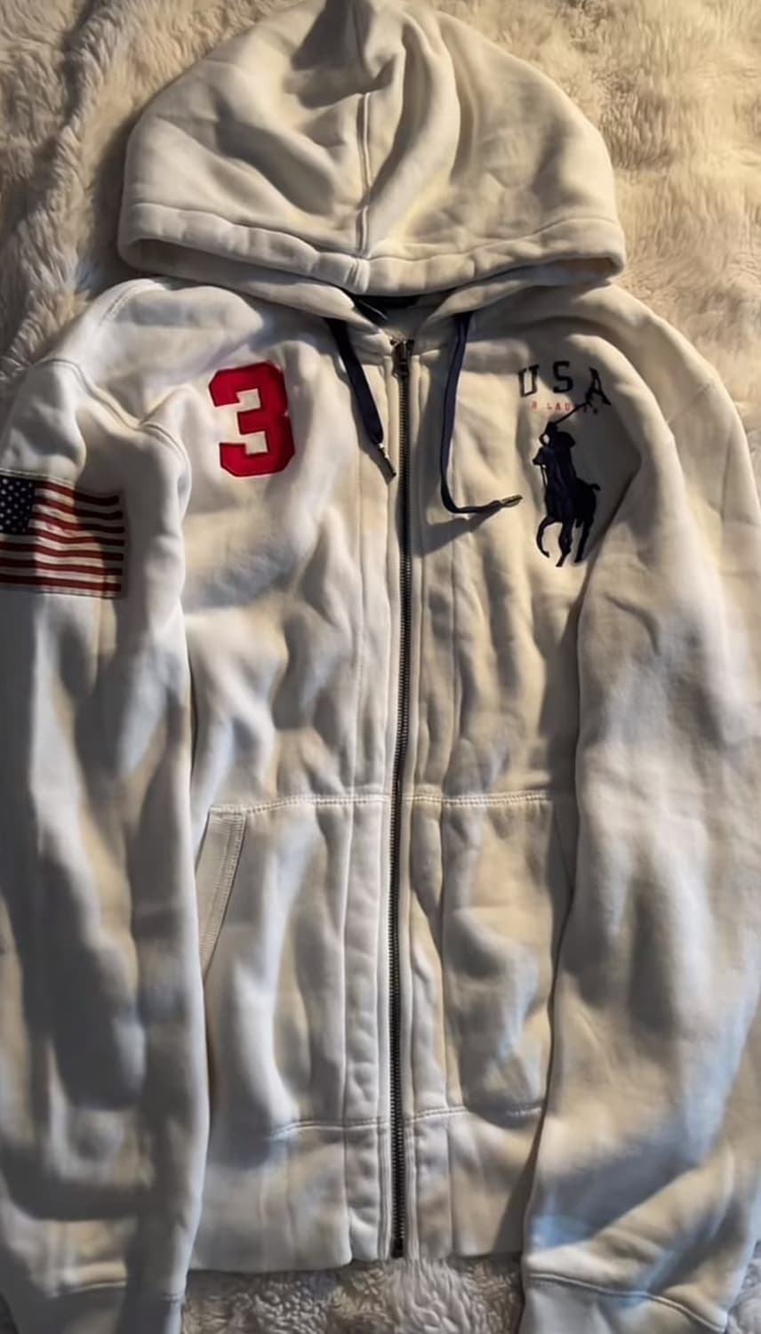 구해요) 폴로 빅포니 성조기 후드집업 USA 삽니다 랄프로렌 상품이미지1