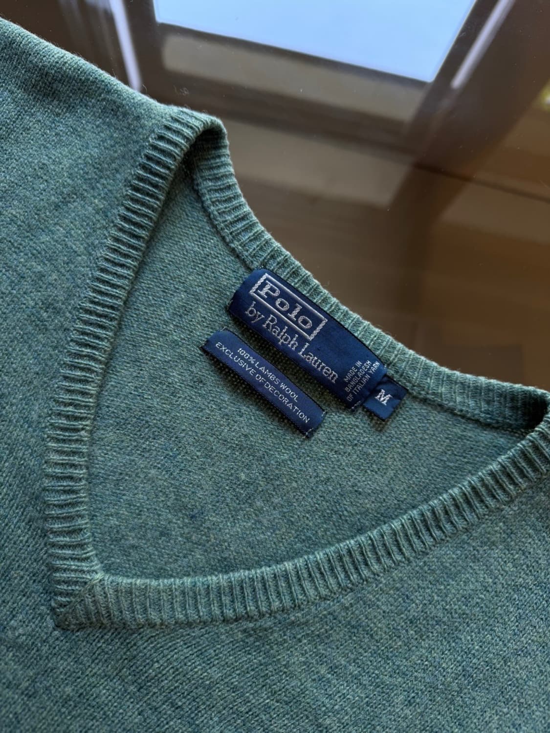 폴로 랄프로렌 브이넥 램스울 니트 100 상품이미지8