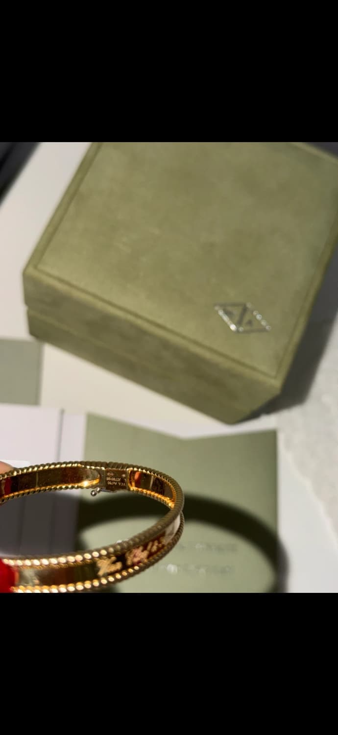 반클리프앤아펠 빼를리 골드 L 18사이즈 상품이미지5