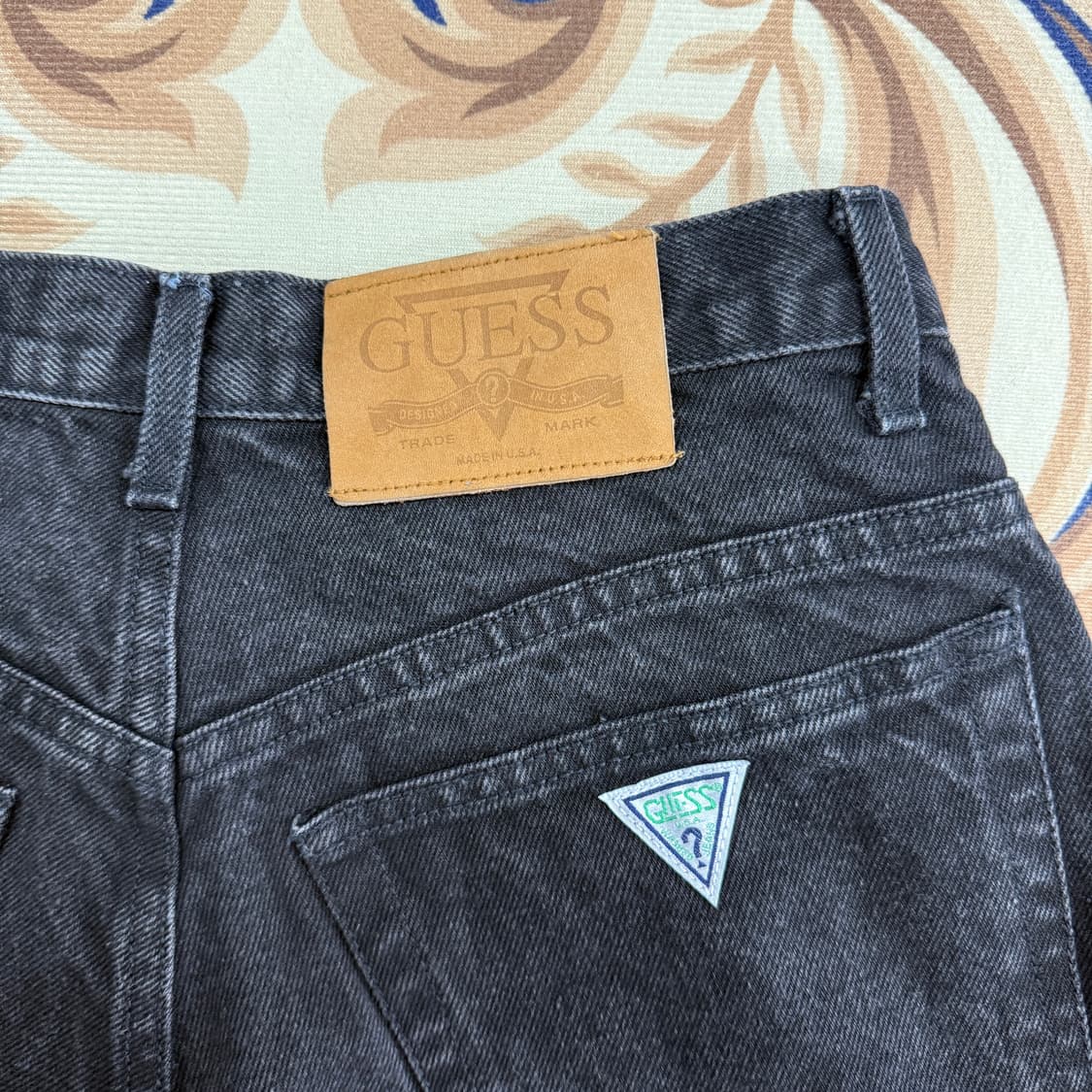 (27)게스GUESS 흑청 데님 팬츠(made in usa) 상품이미지2