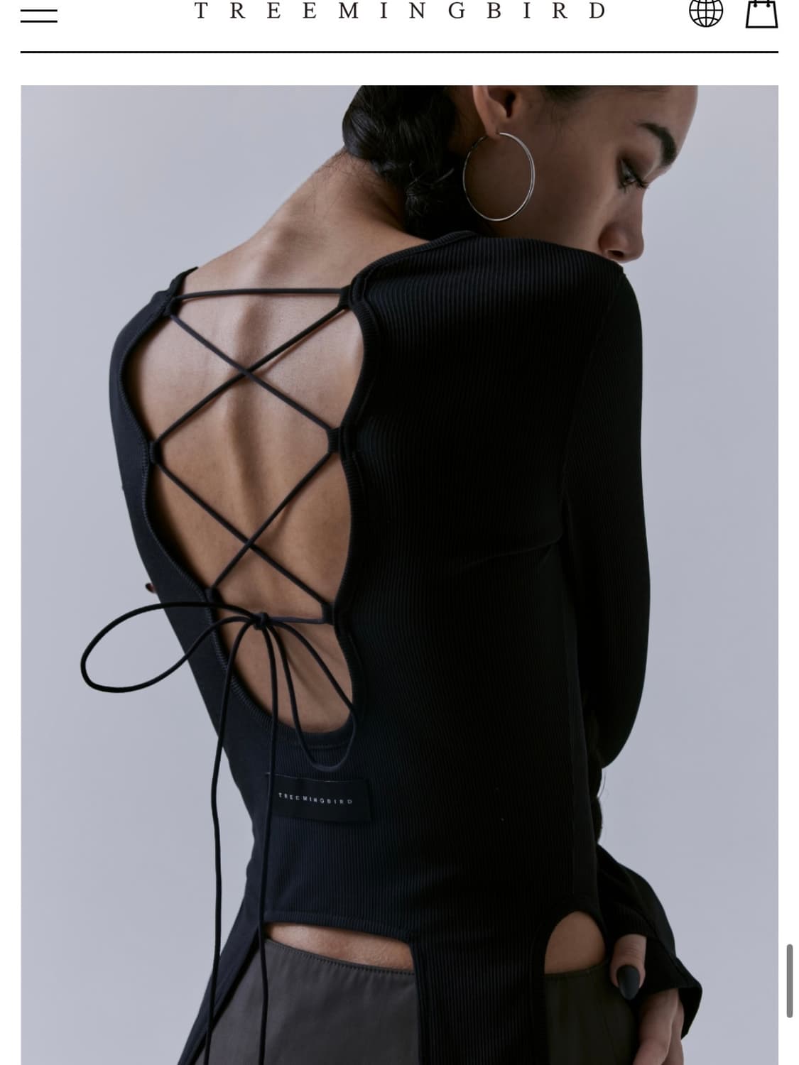 트리밍버드 스트랩 롱슬리브 새상품 상품이미지3