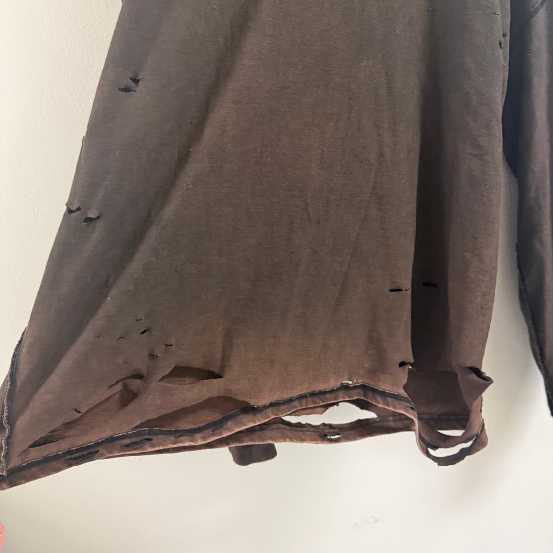 Vintage destroyed layered long t 상품이미지3