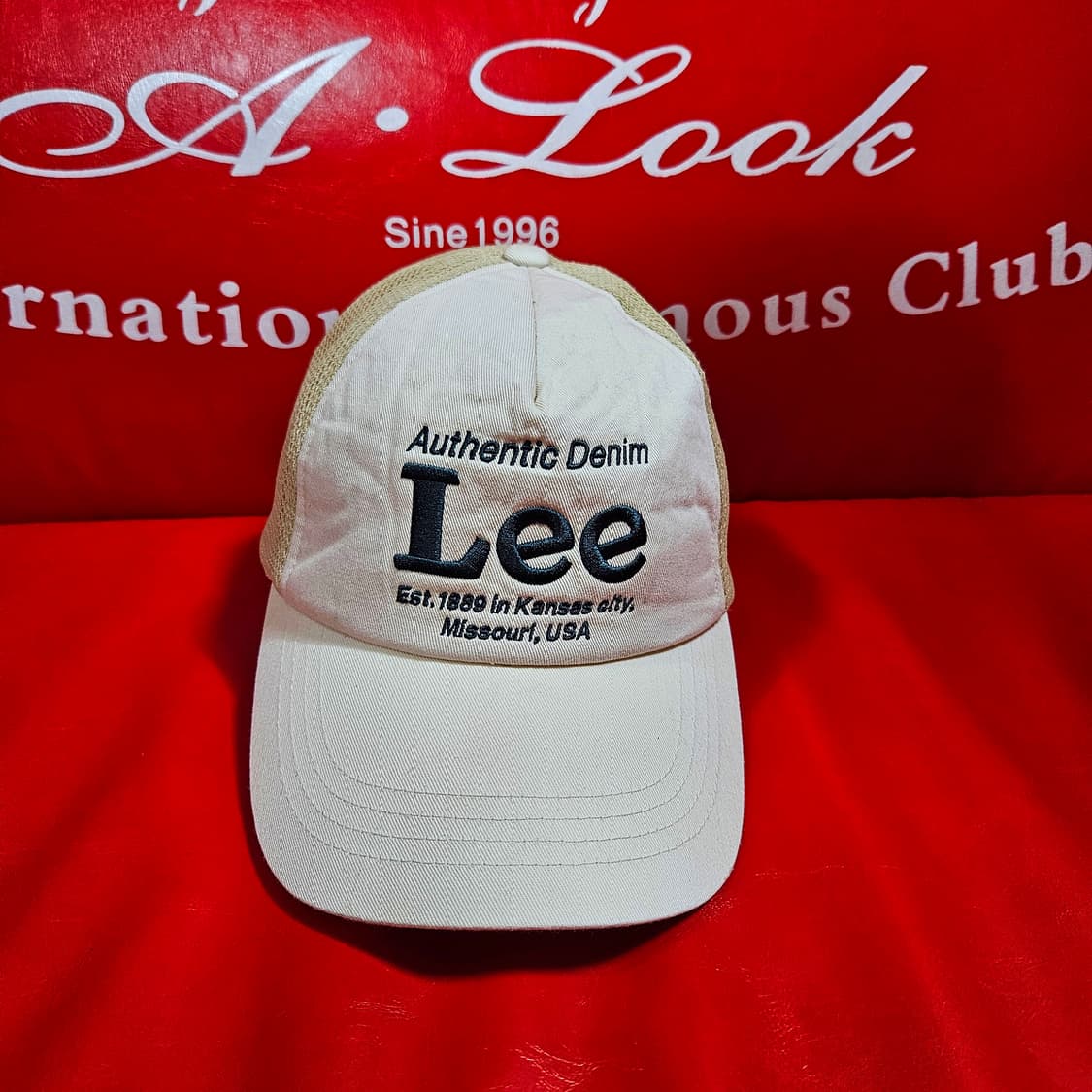 리(Lee) 22ss 빈티지 레터링 매쉬캡 Free 상품이미지2