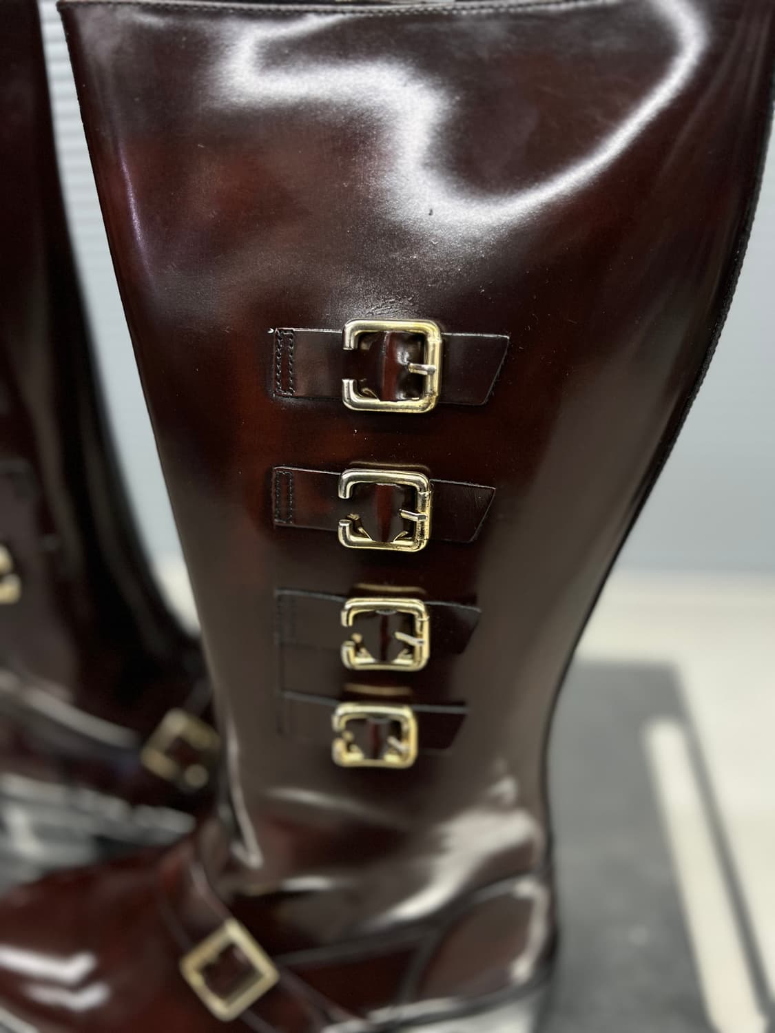 자주와인 골드버클 롱부츠 265 상품이미지6