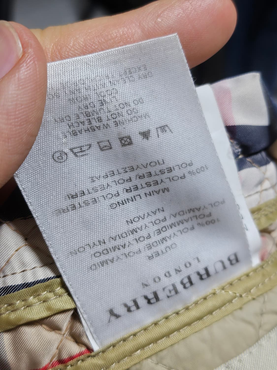 버버리 다이아몬드 퀼팅 자켓 M 상품이미지7