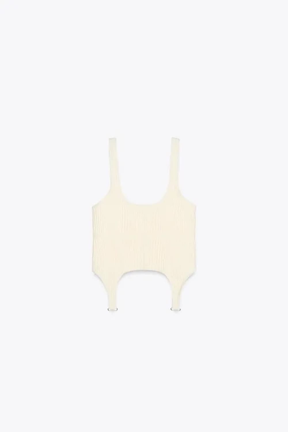 (새상품) ZARA 자라 코르셋 니트탑 상품이미지5