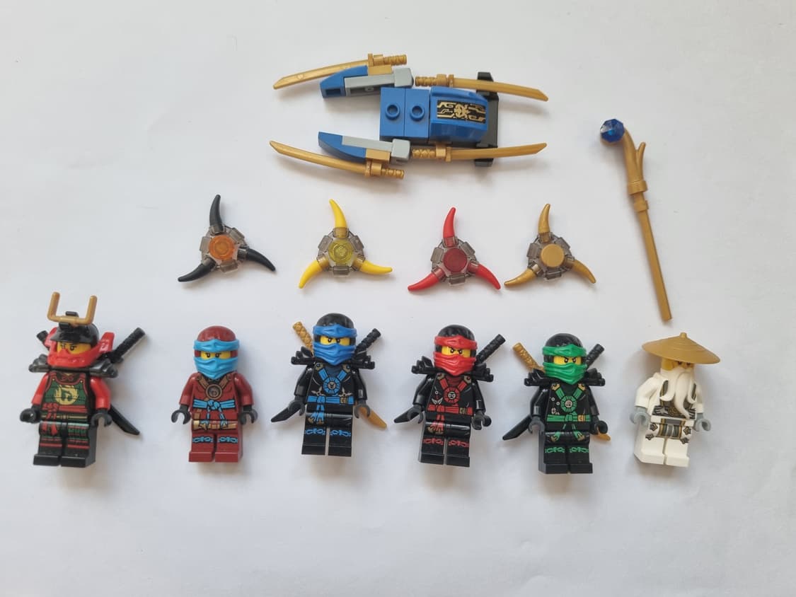 레고 닌자고 제이, 카이, 로이드, 니야, 마스터우 피규어 상품이미지1
