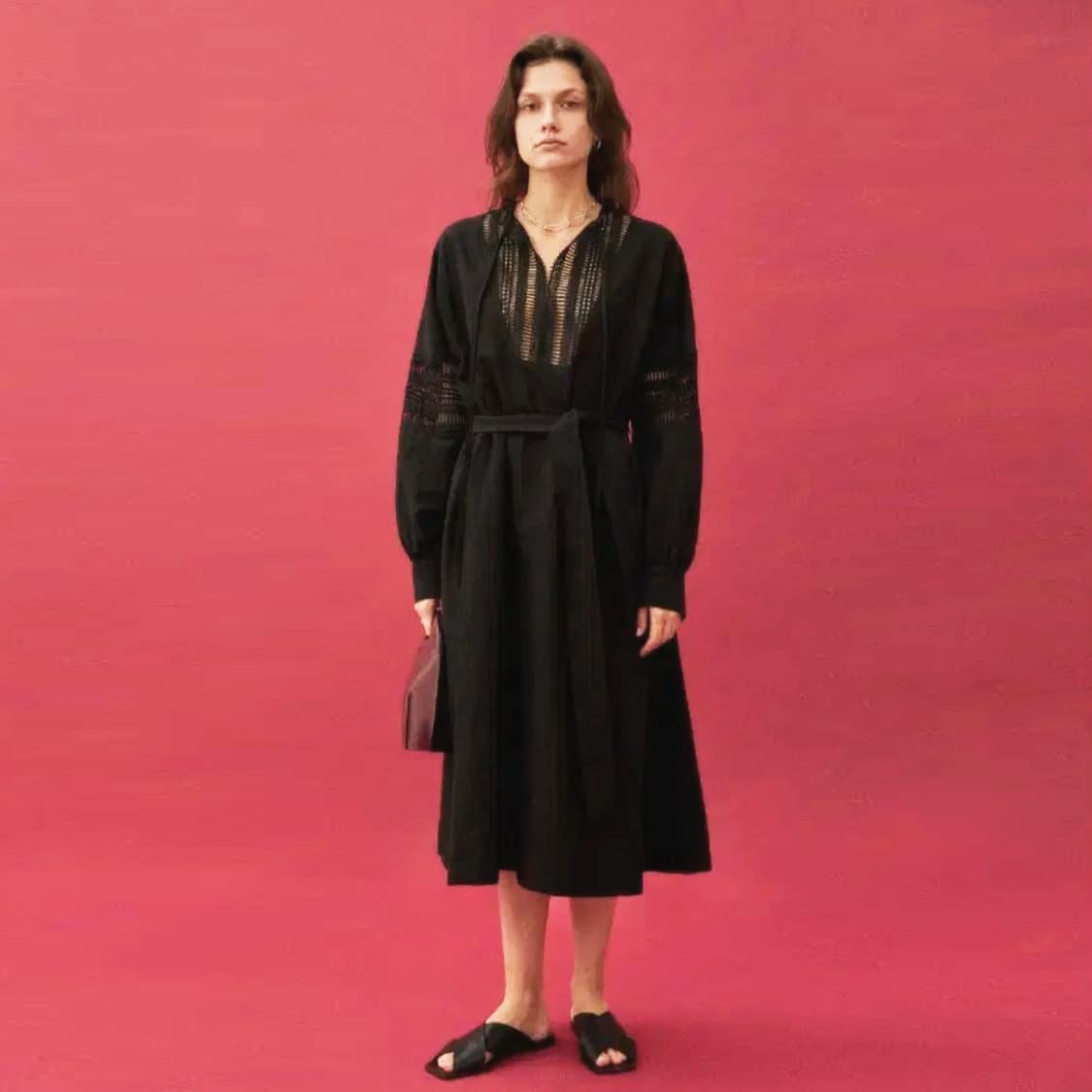 로우클래식(LOW CLASSIC) 레이스 맥시원피스 프리사이즈 상품이미지1