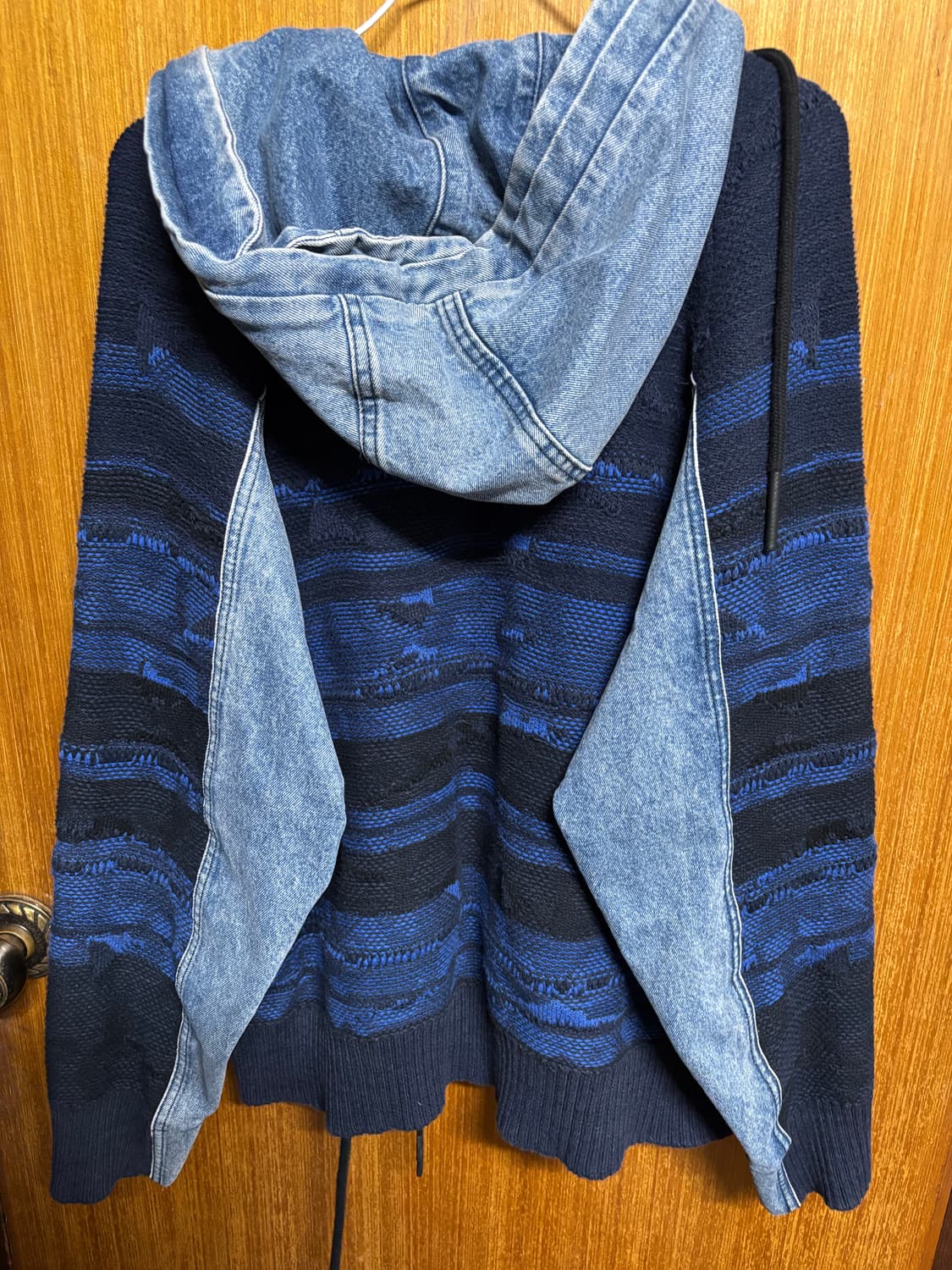 Diesel 디젤 데님 니트 후드 자켓 상품이미지2