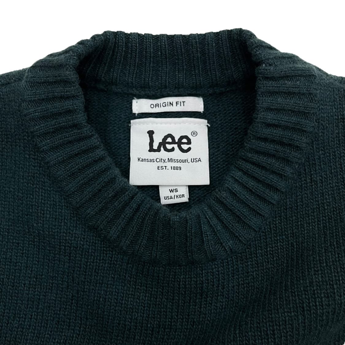 리 딥그린 니트 S 상품이미지5