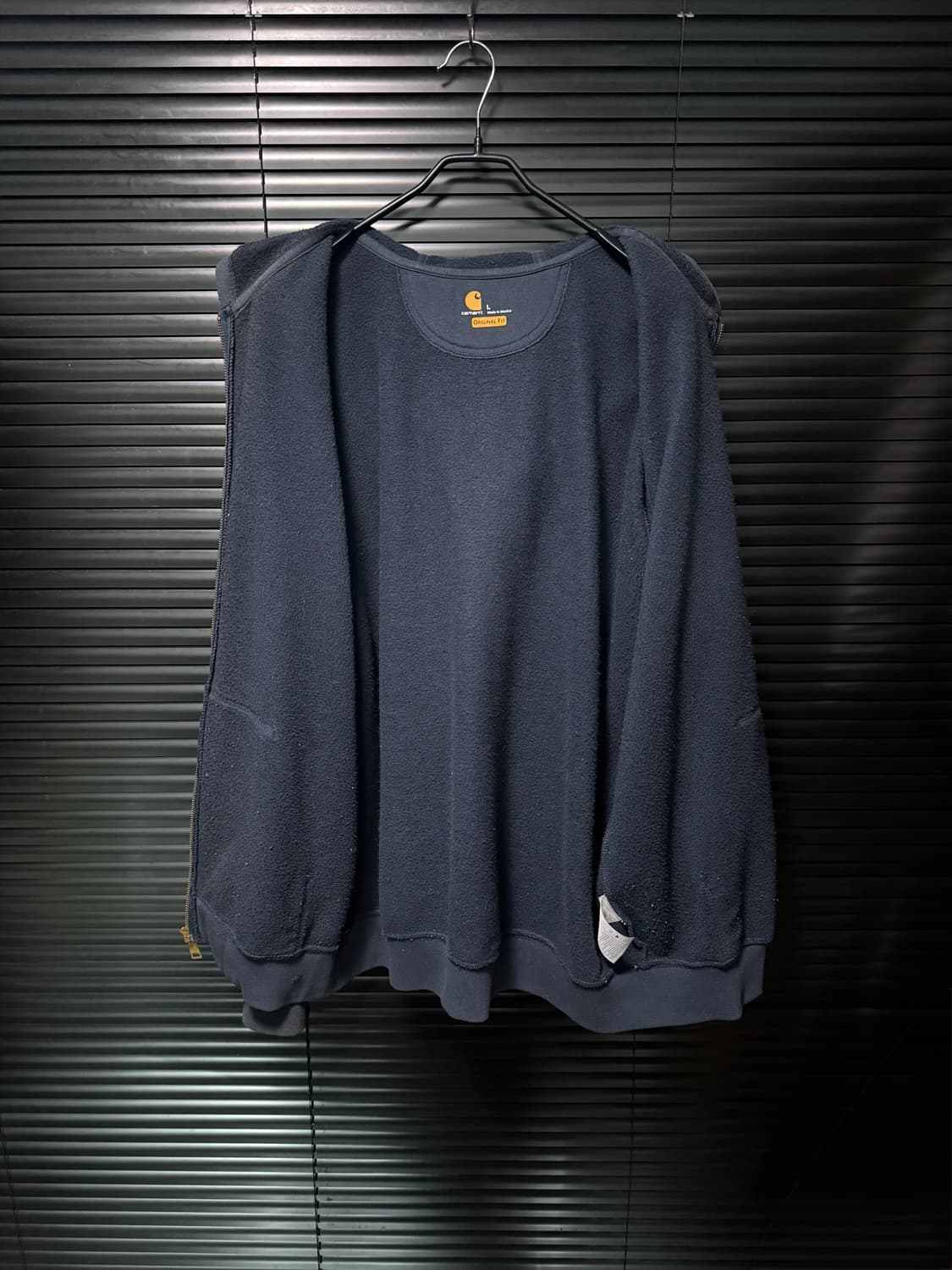 칼하트 후드 후디 스웻 집업 남색 네이비 L 100 오버핏 기모 워크 상품이미지7
