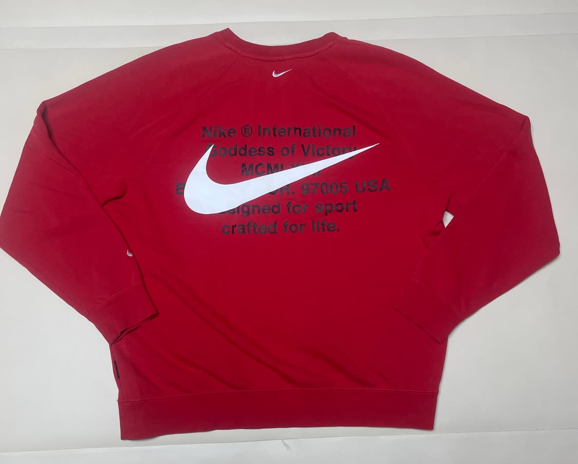 나이키 더블 스우시 크루넥 레드 맨투맨 XXL 상품이미지2