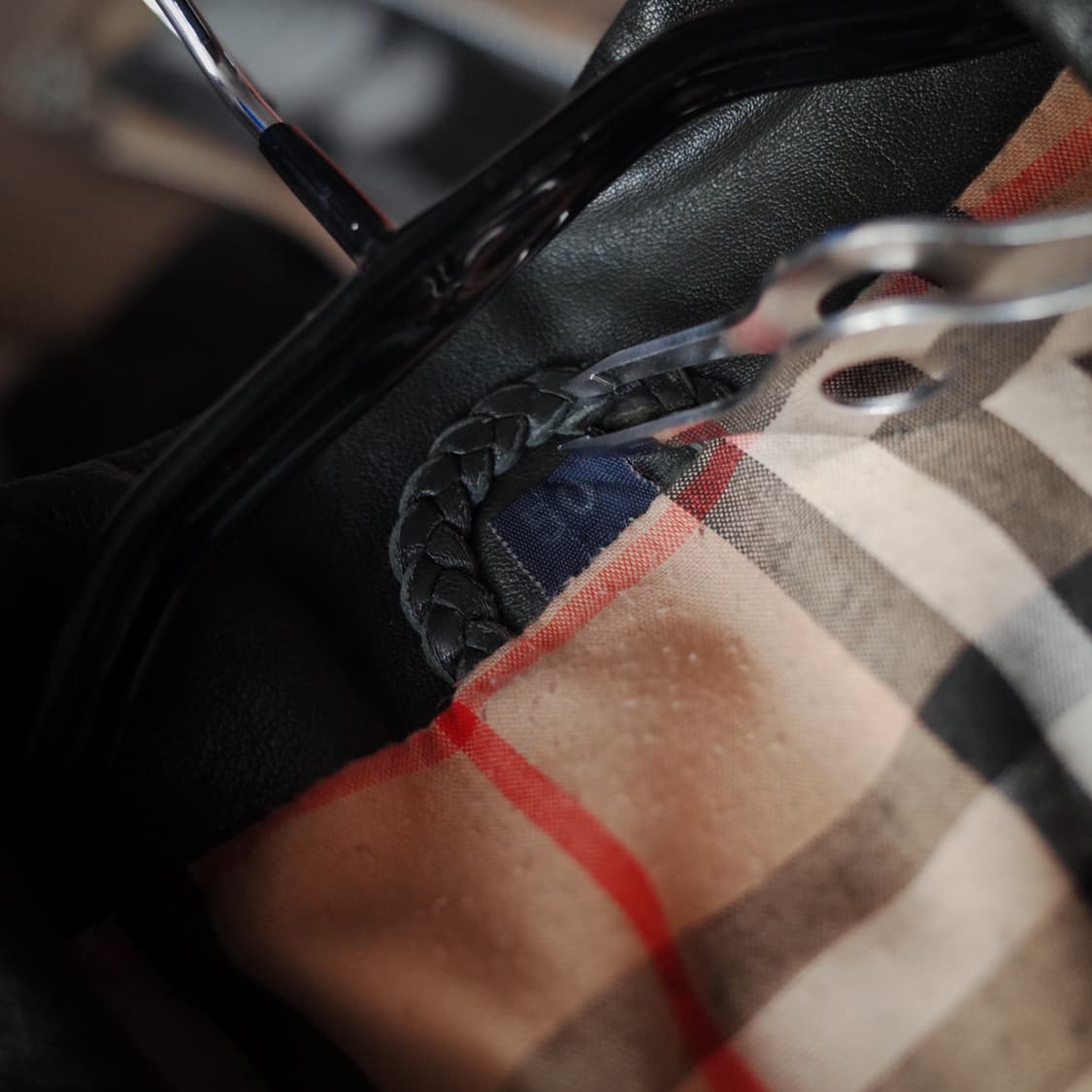 버버리 가죽 자켓 다크 그린 상품이미지4