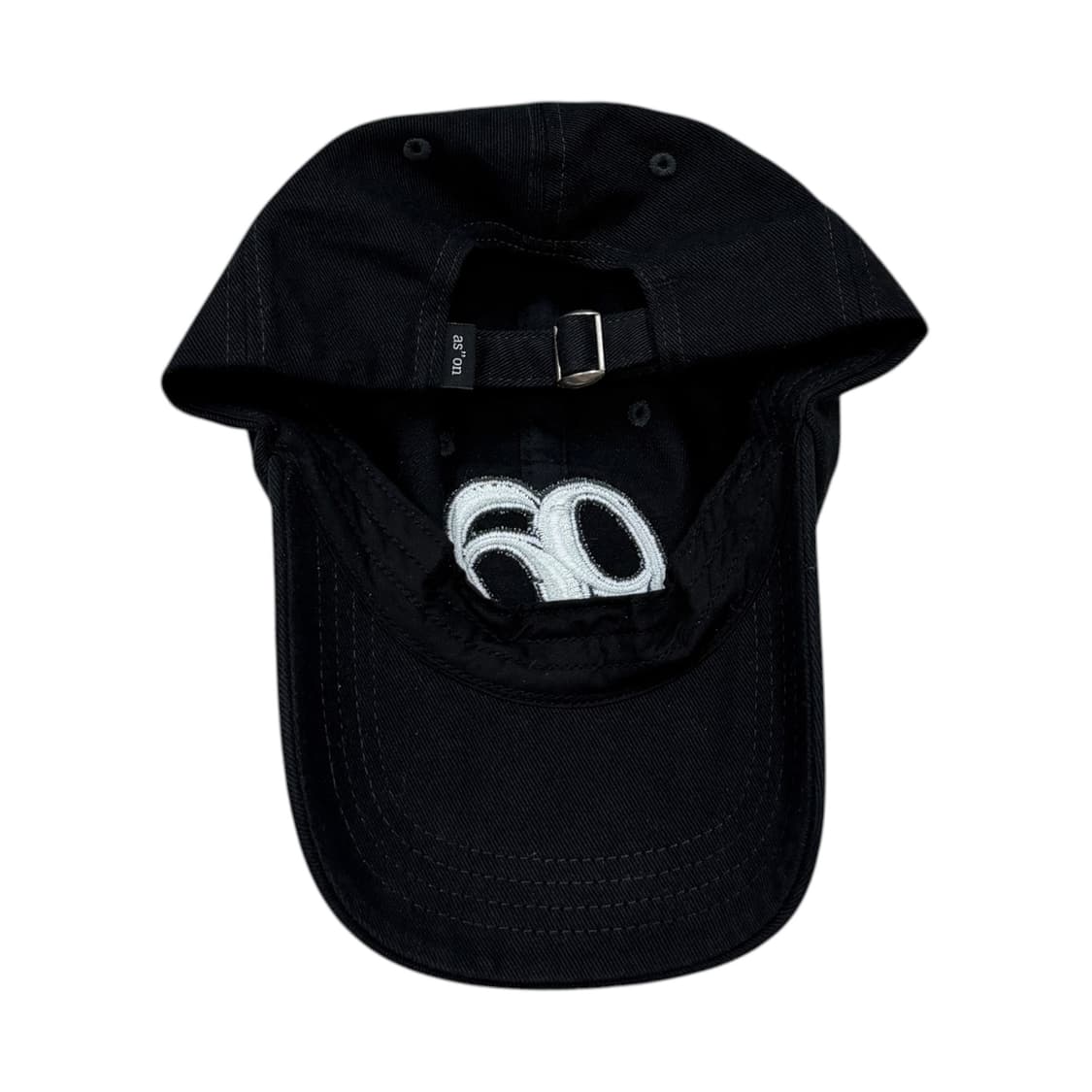애즈온 99 심볼 로고 볼캡 모자 블랙 상품이미지4