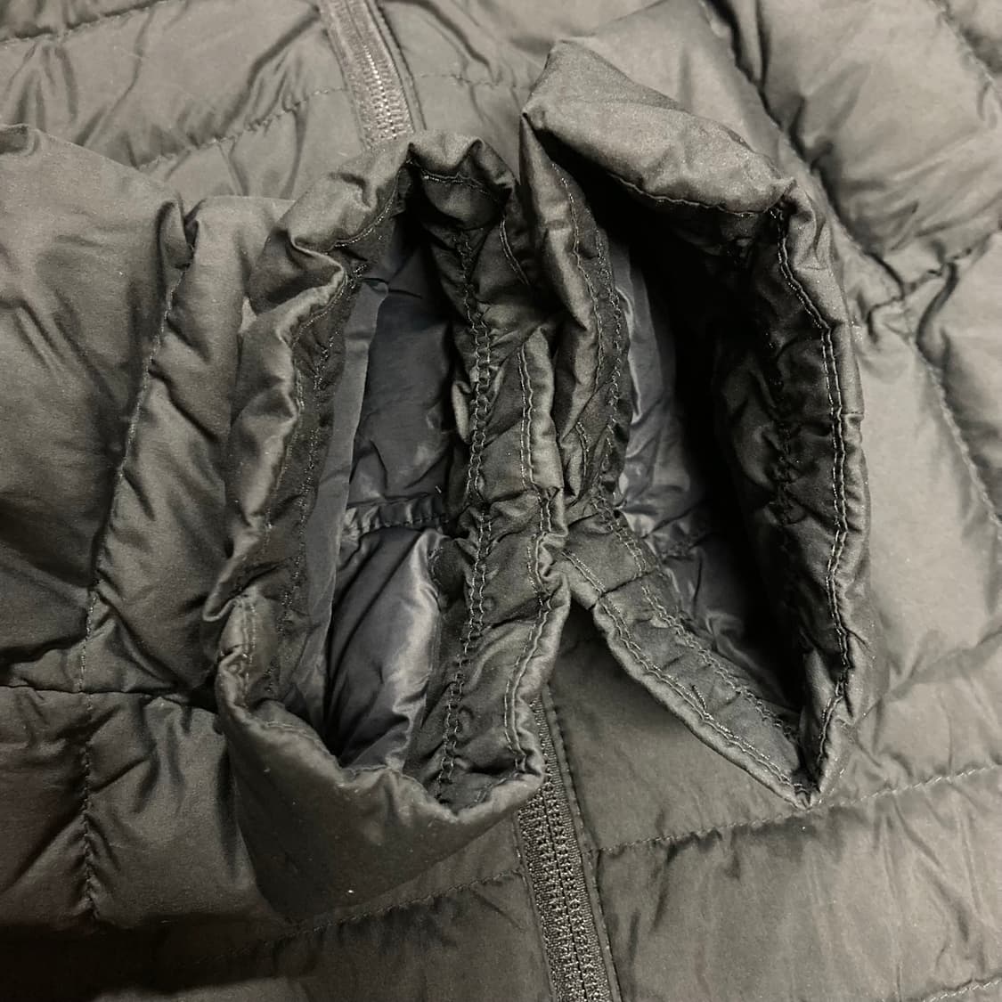 (100)몽벨 블랙 구스다운 패딩 상품이미지4