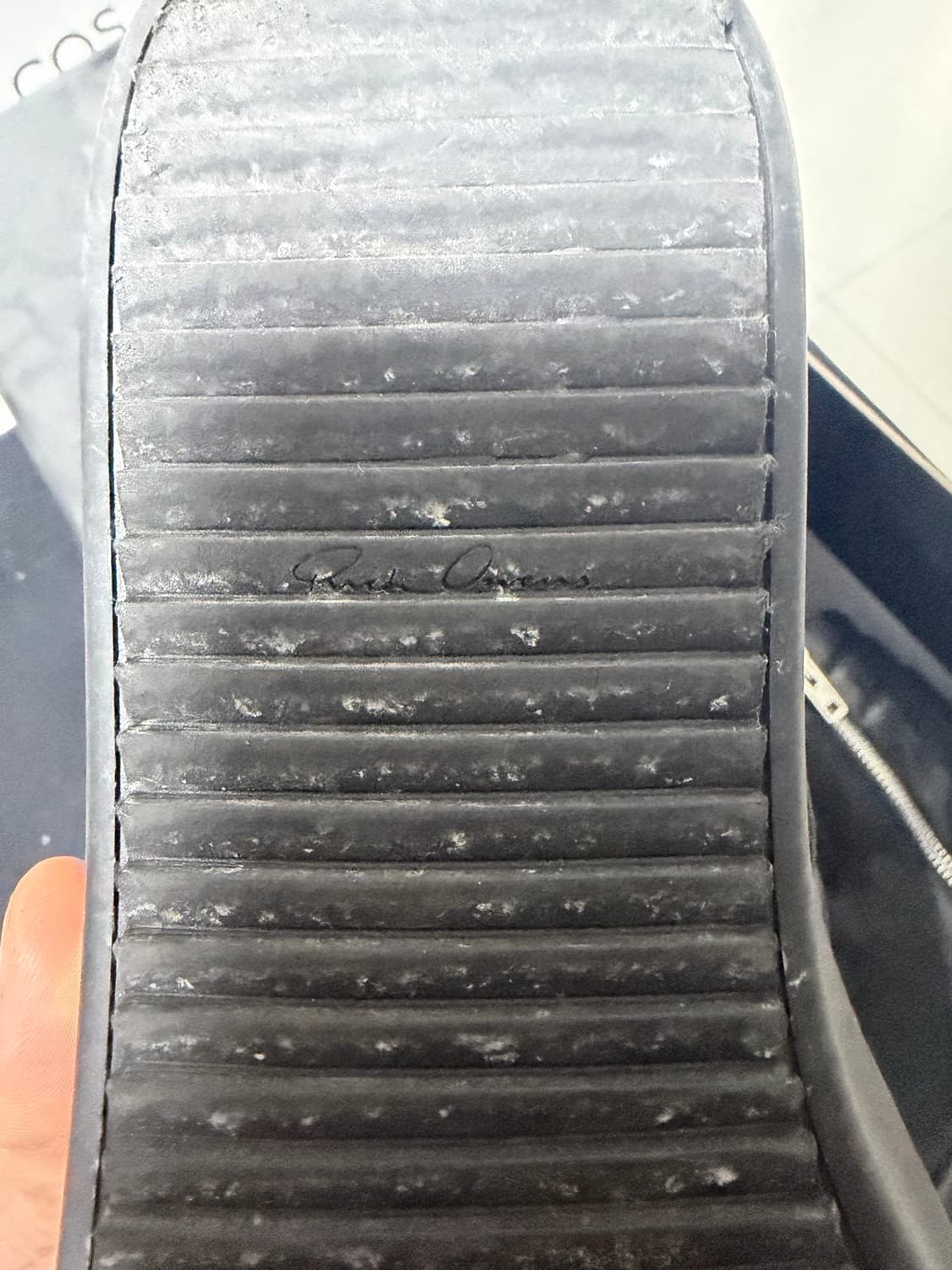 Rick Owens suede geobasket black 42 상품이미지6