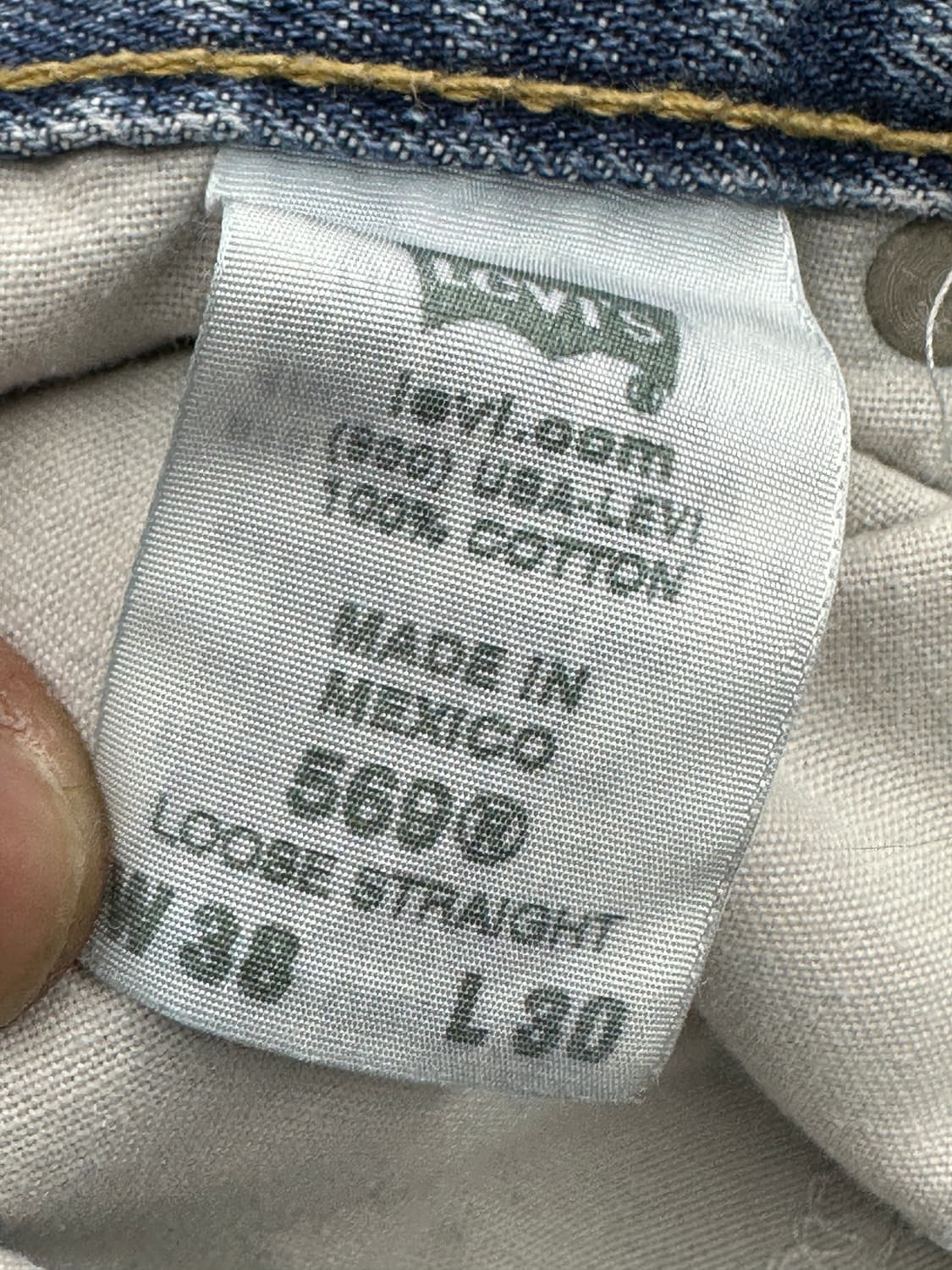 00s Levi's 569 데님팬츠 38x30 상품이미지7