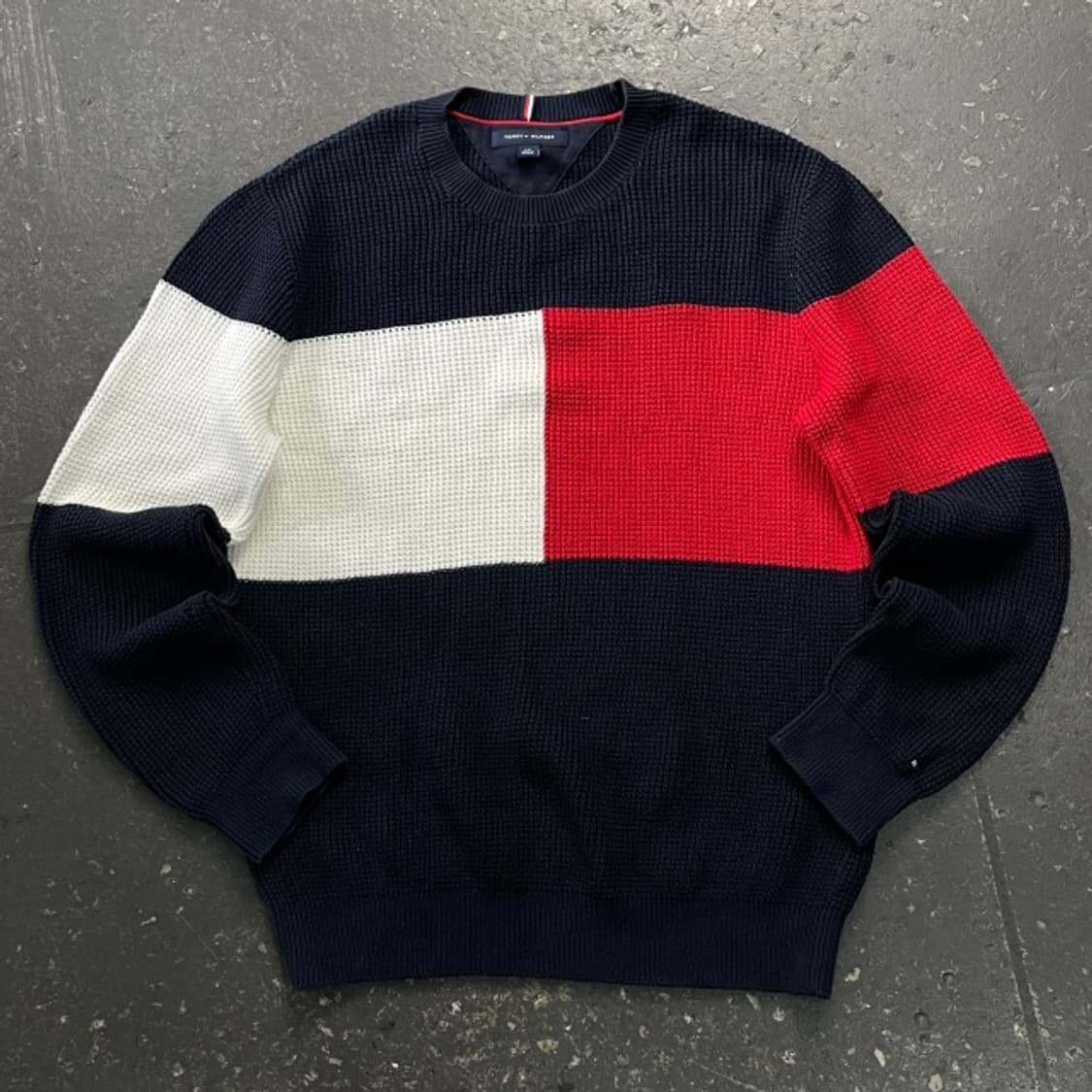 100 타미힐피거 빅로고 니트 상품이미지1