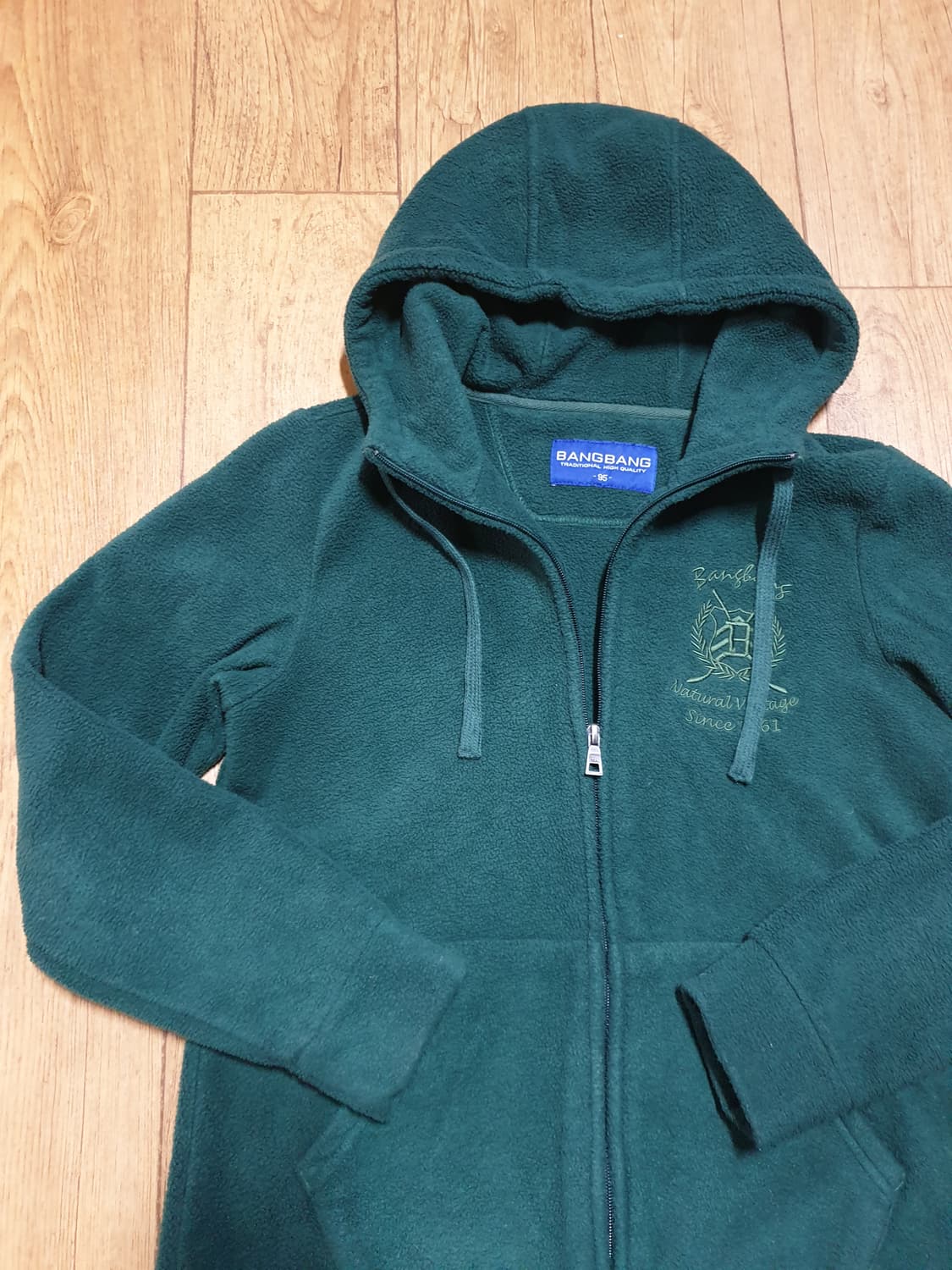 1201 뱅뱅 기모 후드집업 95 사이즈입니다 상품이미지4