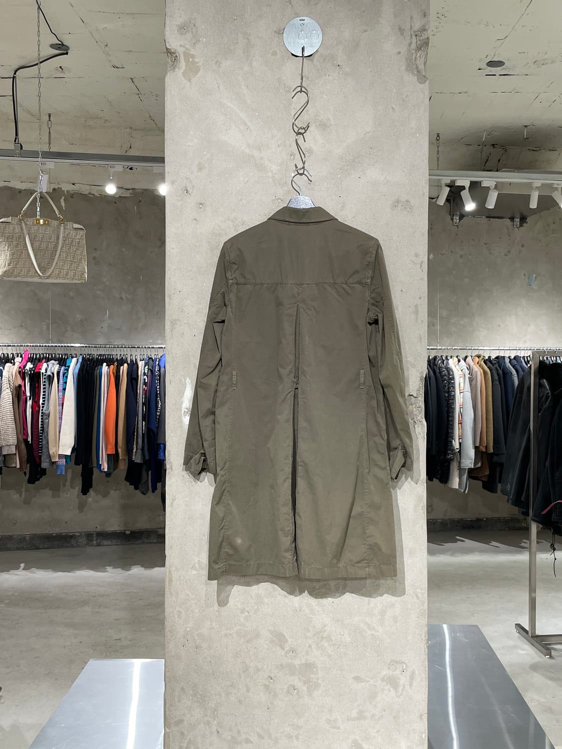 프라다 스포츠 카키 유틸리티 카고 트렌치 코트 상품이미지6