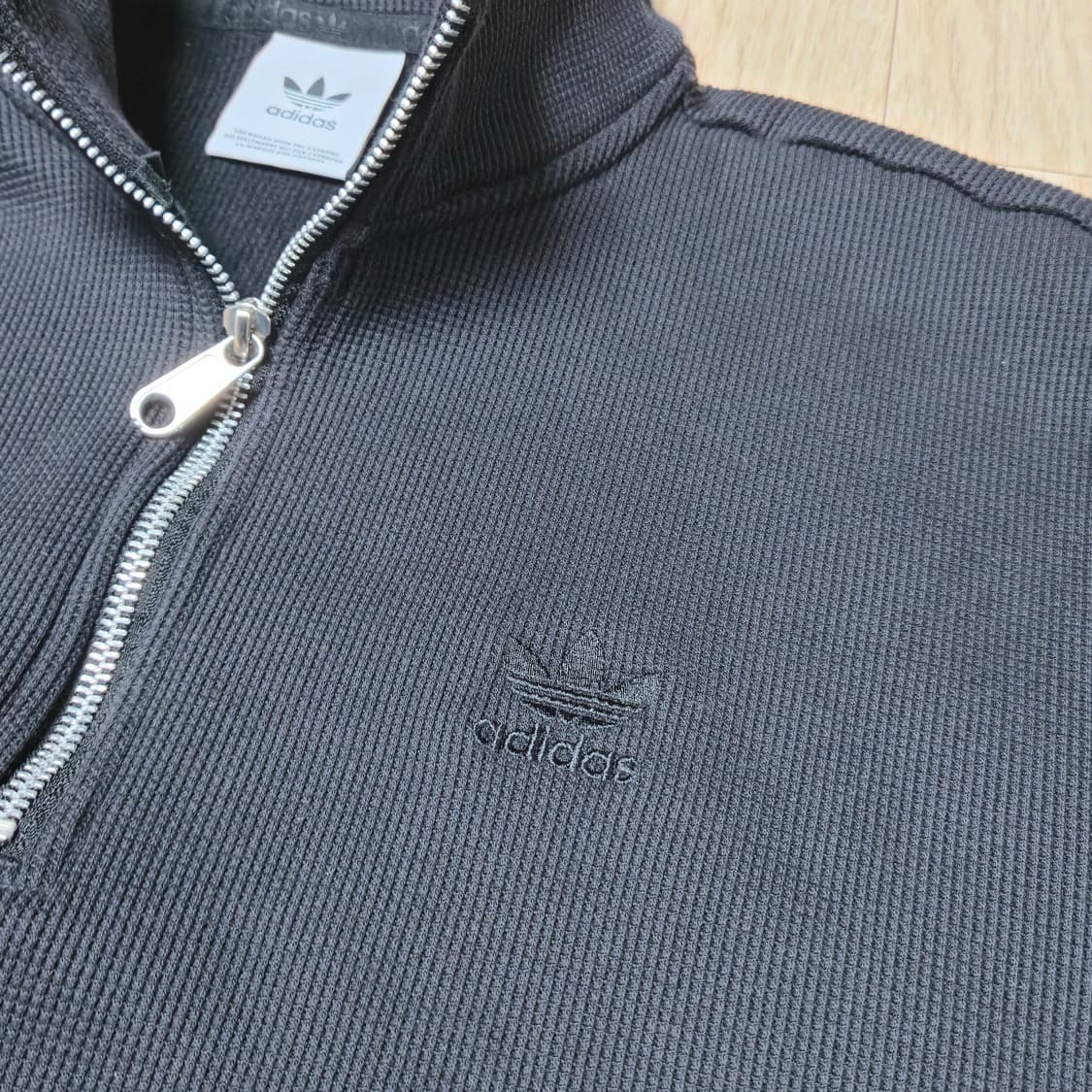 아디다스 와플 하프 집업 블랙 XL 상품이미지5