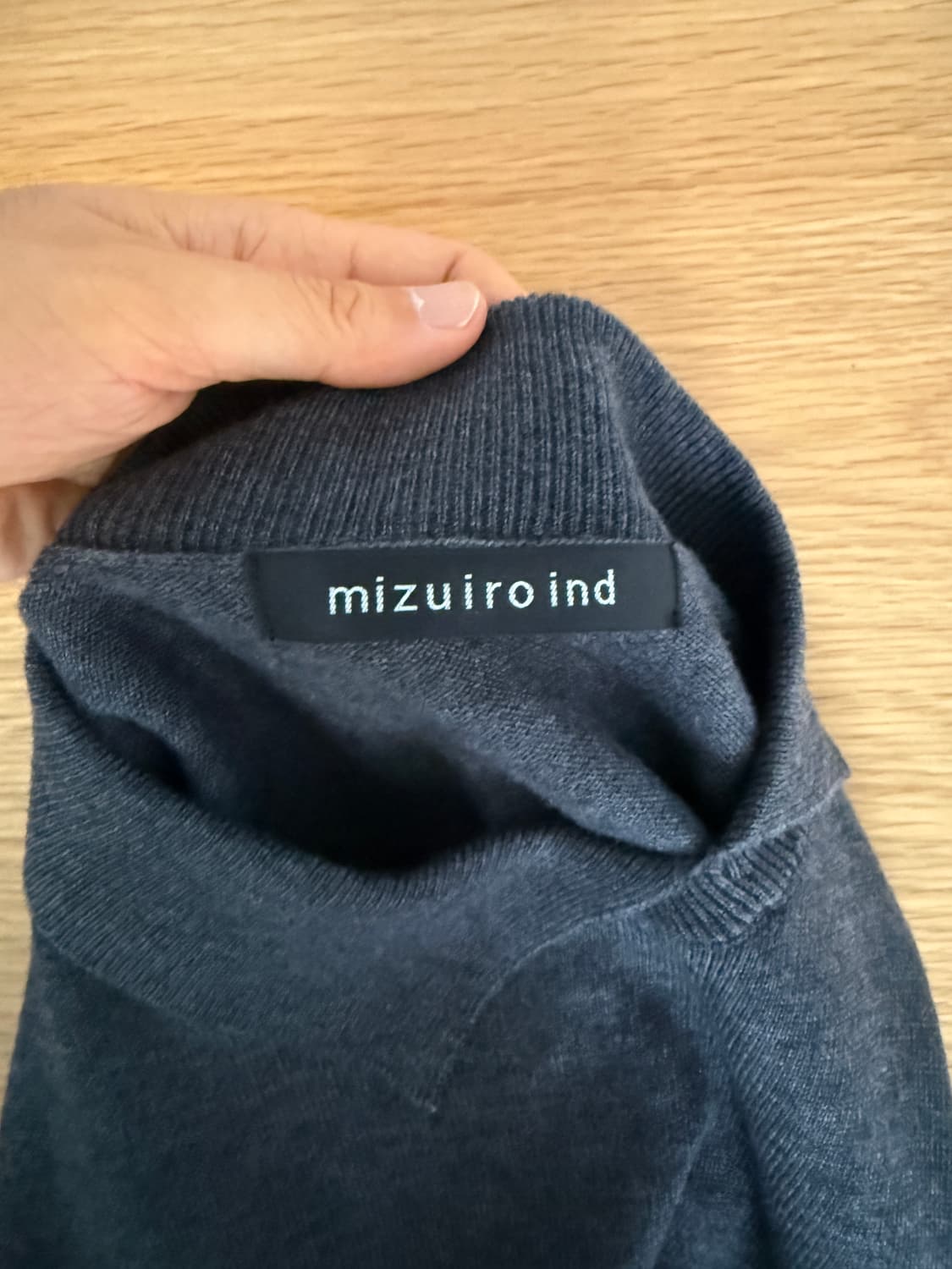 미즈이로인드(mizuiro ind) 울혼방 니트 베스트 상품이미지5