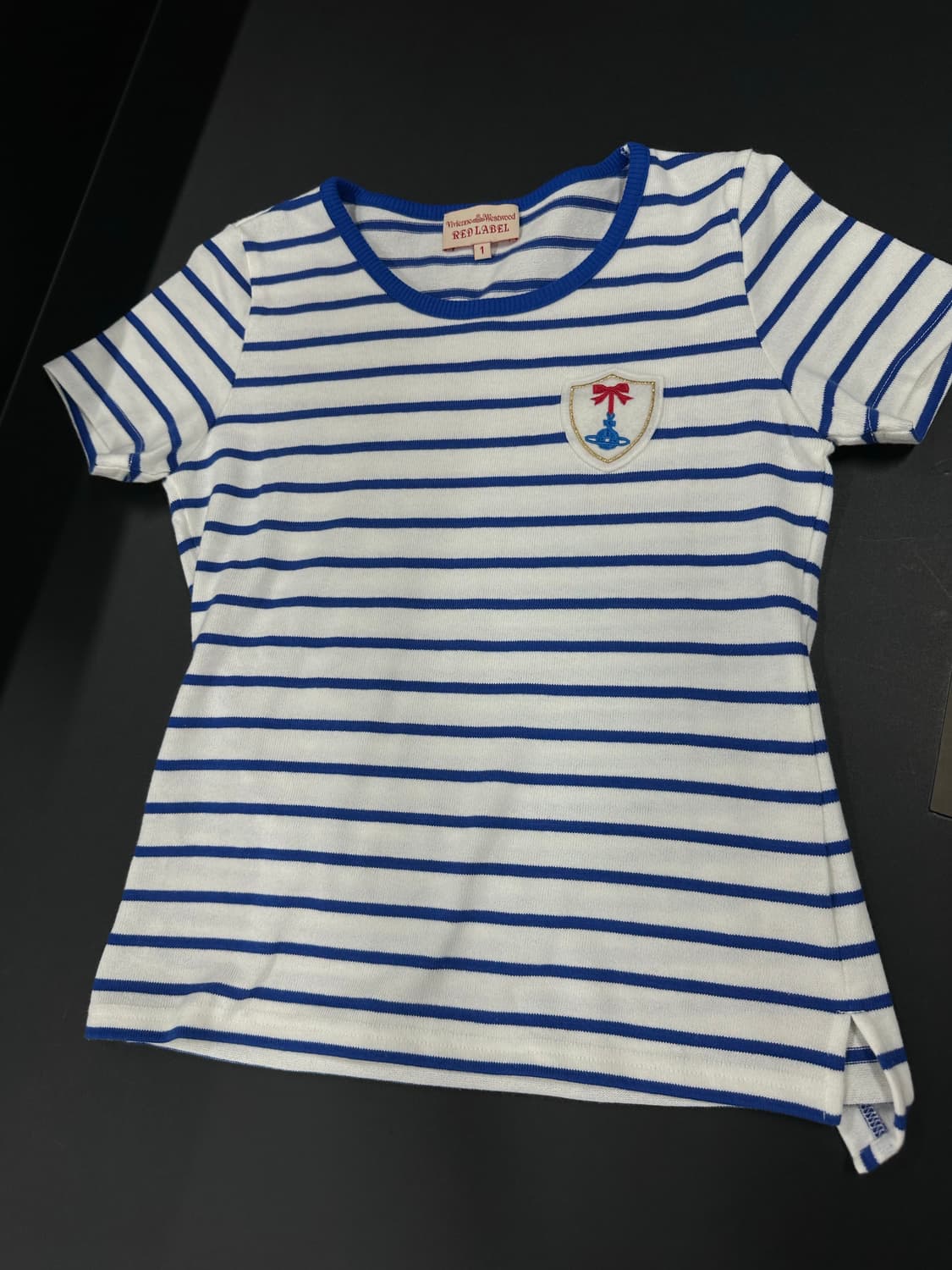 비비안 웨스트우드 레드라벨 마린 스트라이브 반팔 니트 상품이미지4