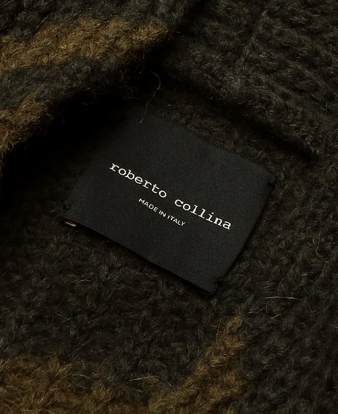 로베르토 콜리나 [Roberto Collina] 알파카 카모 숄카라가디건 상품이미지5