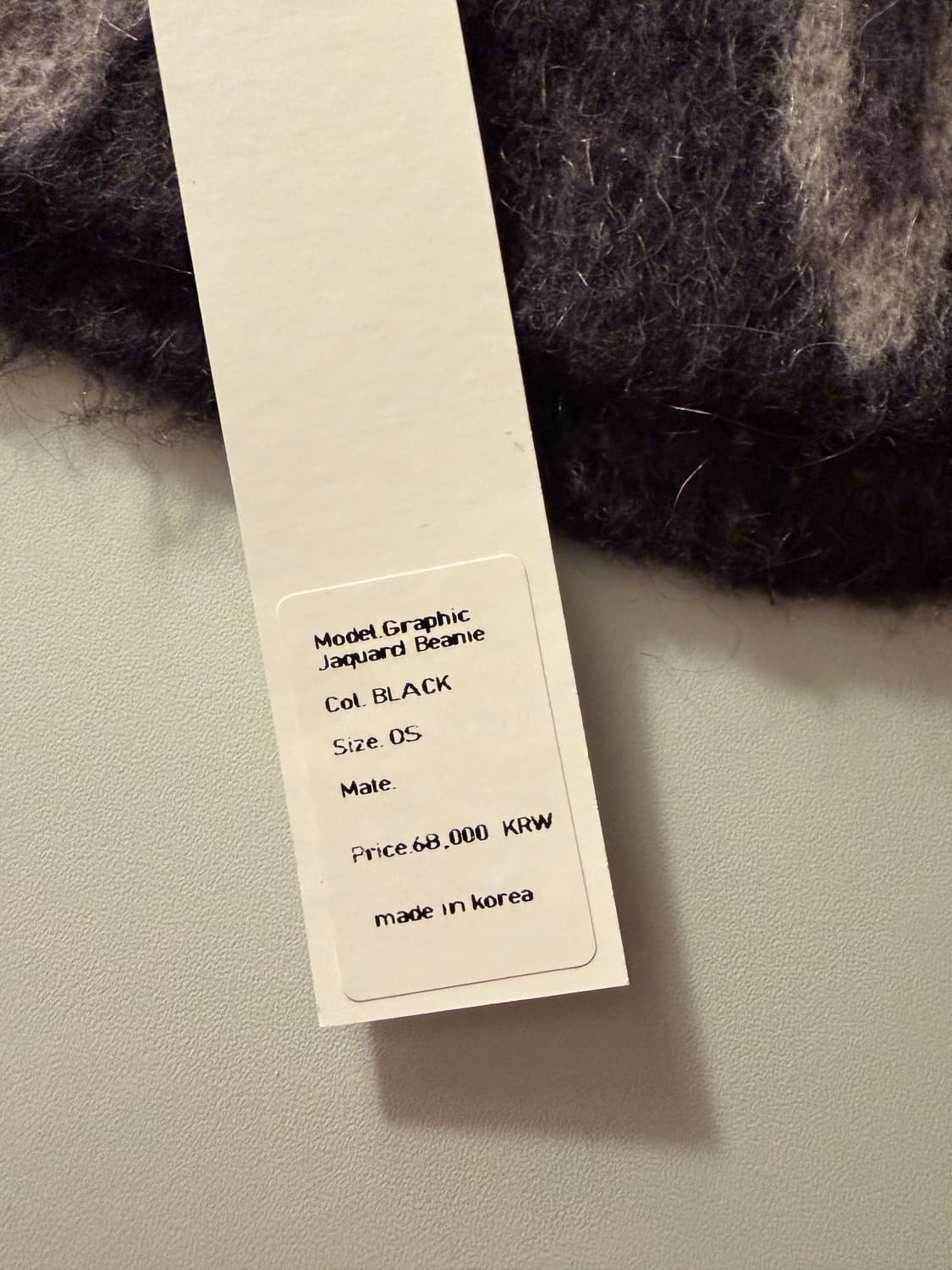 코스트 퍼 킬로 앙고라 비니 블랙 상품이미지2