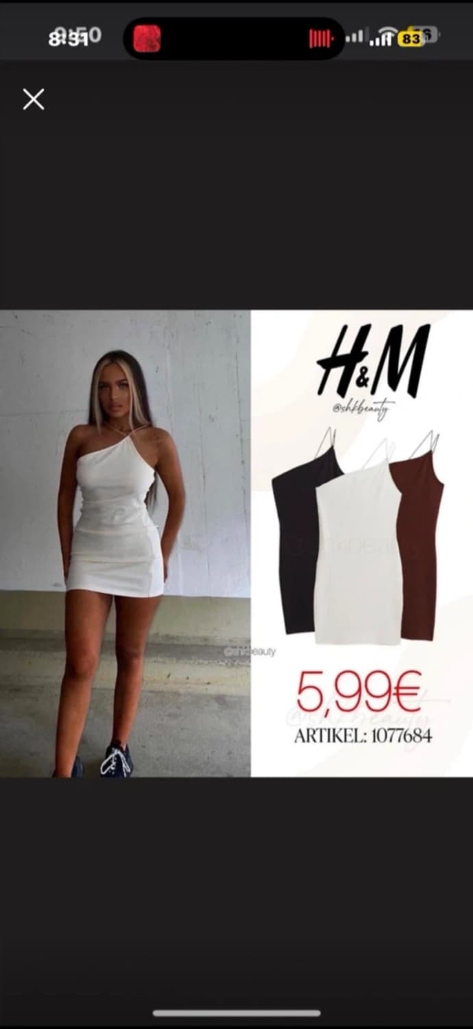 h&m 홀터넥 미니원피스 상품이미지1