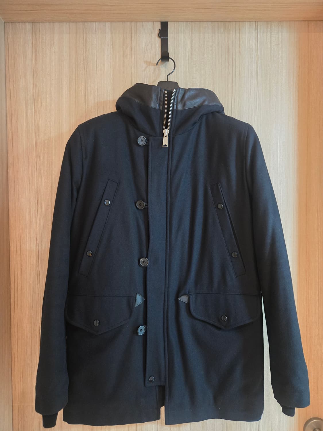 산드로 울 후드 파카 -66사이즈 상품이미지1