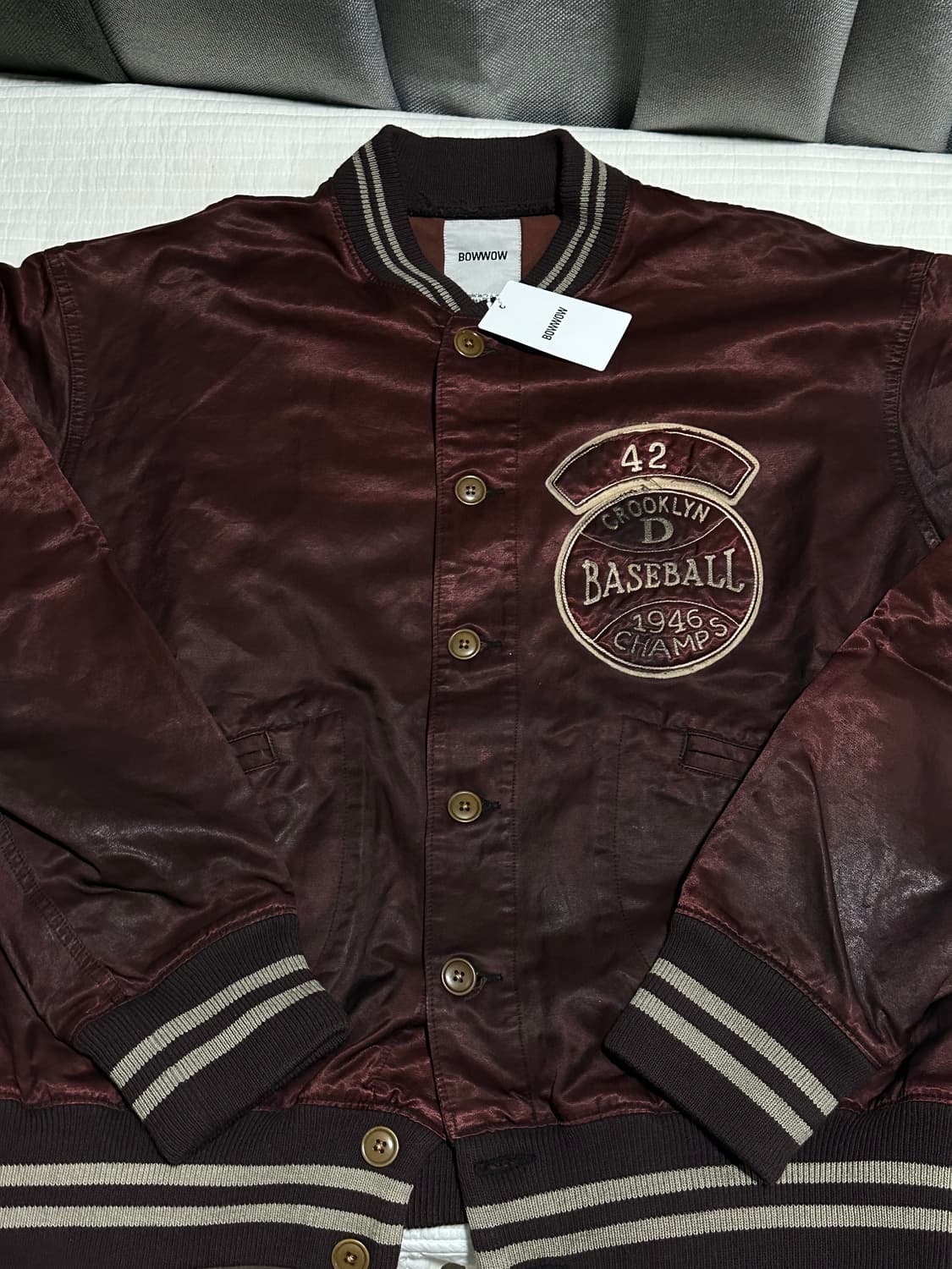 bowwow 바우와우 베이스볼 빈티지 자켓 xl사이즈 새상품  상품이미지2