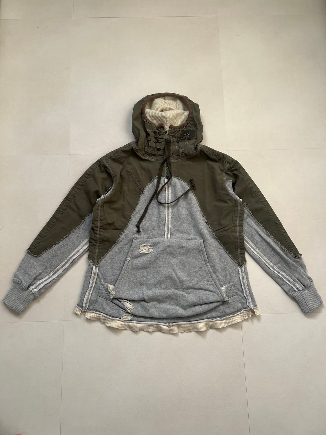 빈티지 밀리터리 리메이크 후드 상품이미지2