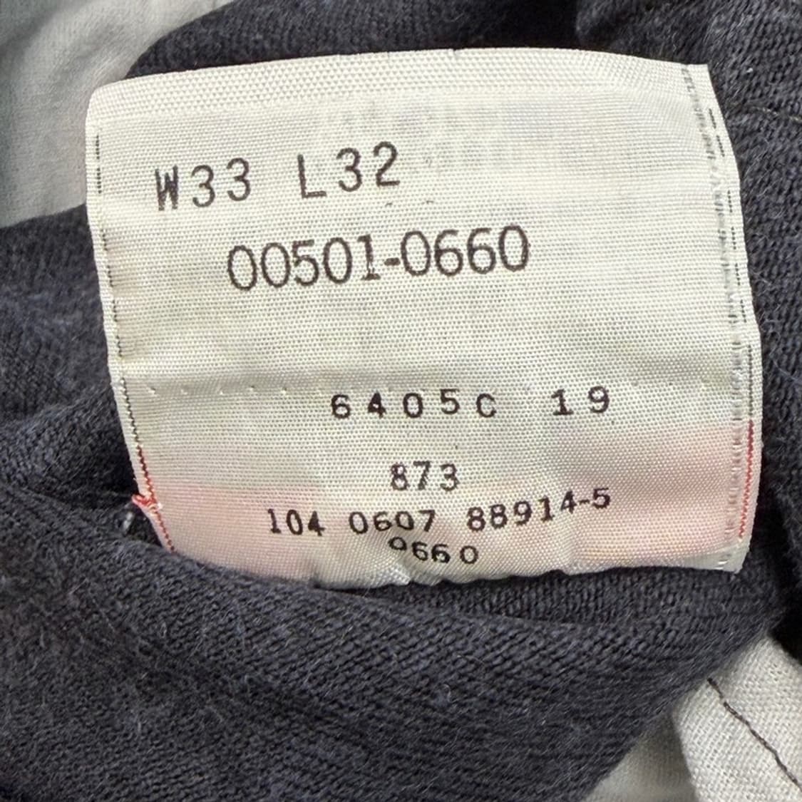 LEVI'S 501 버튼플라이 흑청팬츠 33-32 상품이미지8